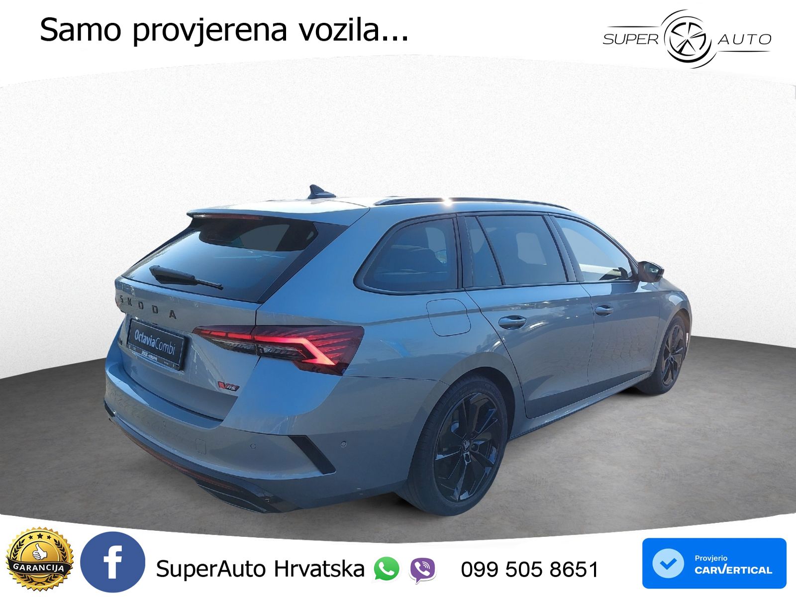 Škoda Octavia Combi RS 2.0 TSI (265 KS) DSG LED+GR SJED+ACC