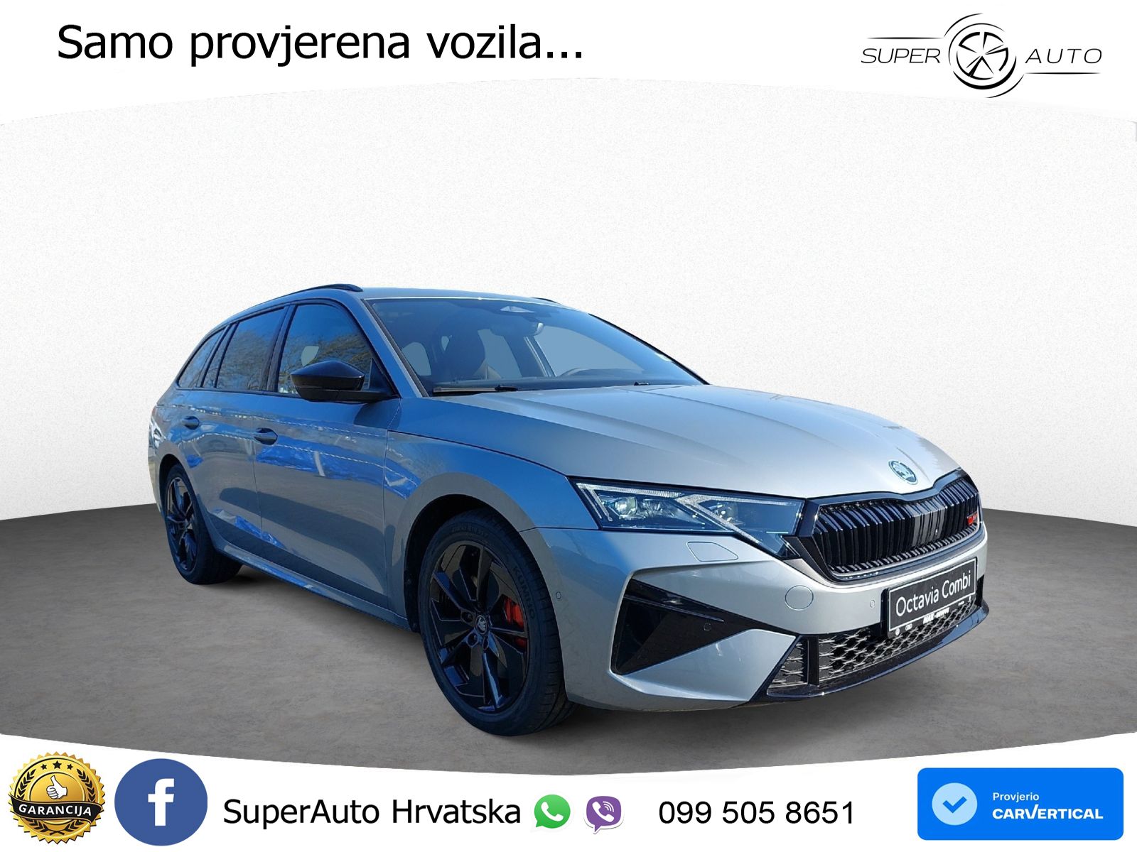 Škoda Octavia Combi RS 2.0 TSI (265 KS) DSG LED+GR SJED+ACC