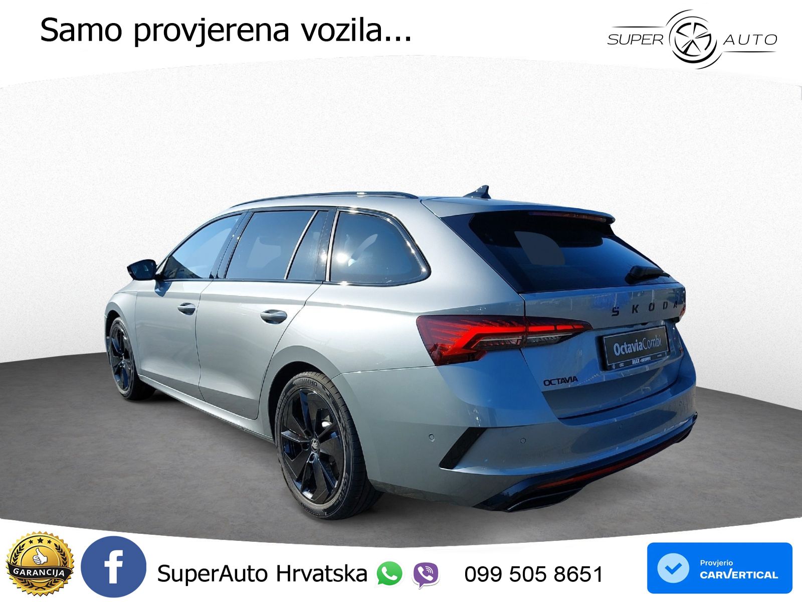Škoda Octavia Combi RS 2.0 TSI (265 KS) DSG LED+GR SJED+ACC