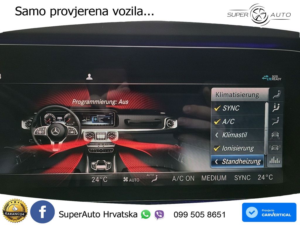 Mercedes AMG G 63 Long V8 (585 KS) 4MATIC 9G-TRONIC AMG SPEEDSHIFT PLUS Superior LED+GR SJED+ACC