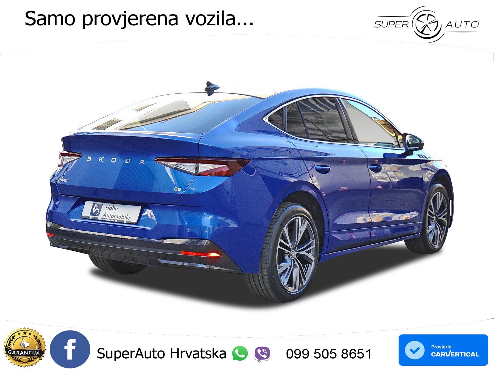 Škoda Enyaq Coupe iV 85 82 kWh (286 KS) LED+GR SJED+ACC
