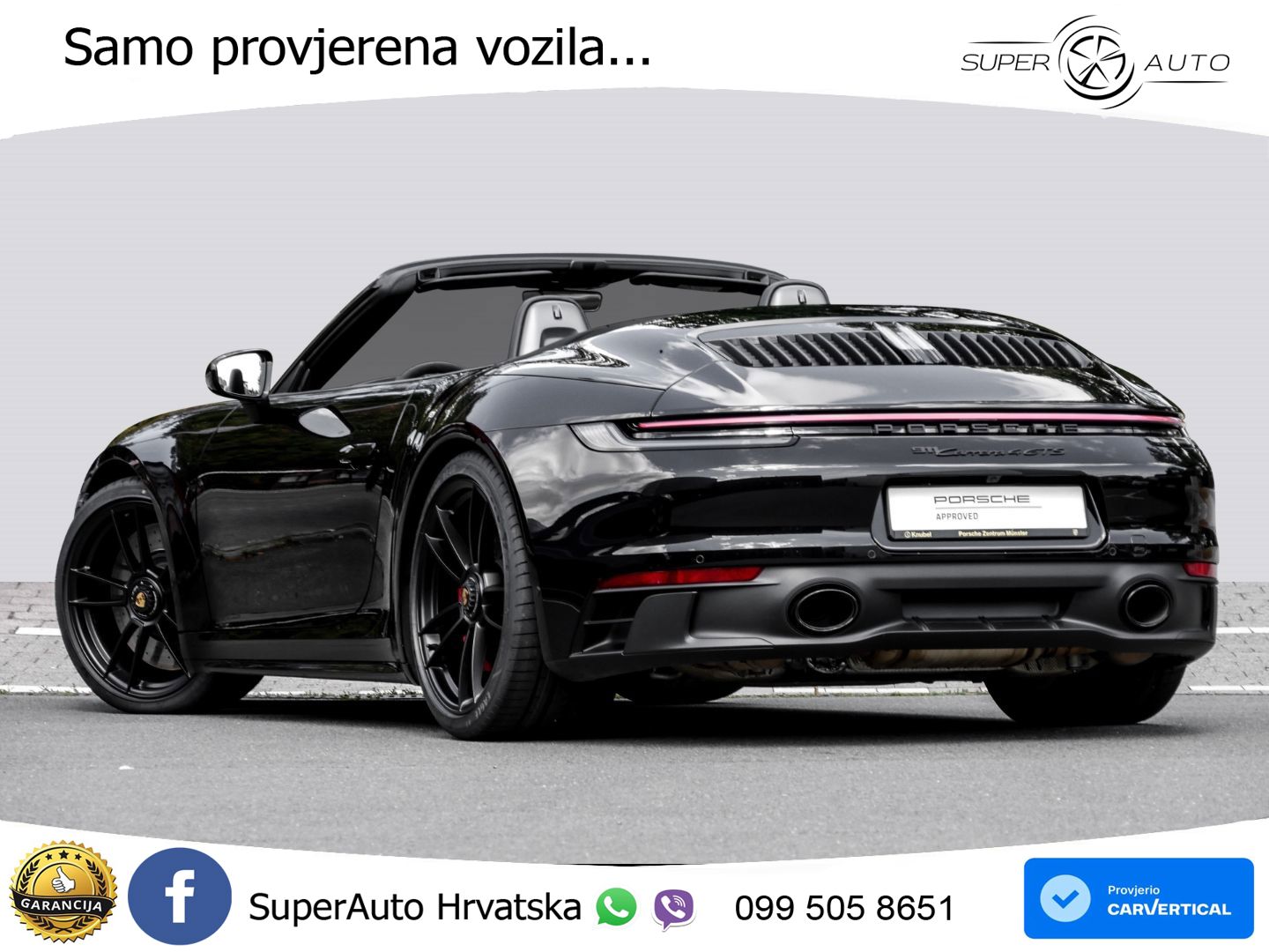 Porsche 911 Carrera 4 GTS Cabriolet 3.0 (480 KS) PDK LED+GR SJED+ACC