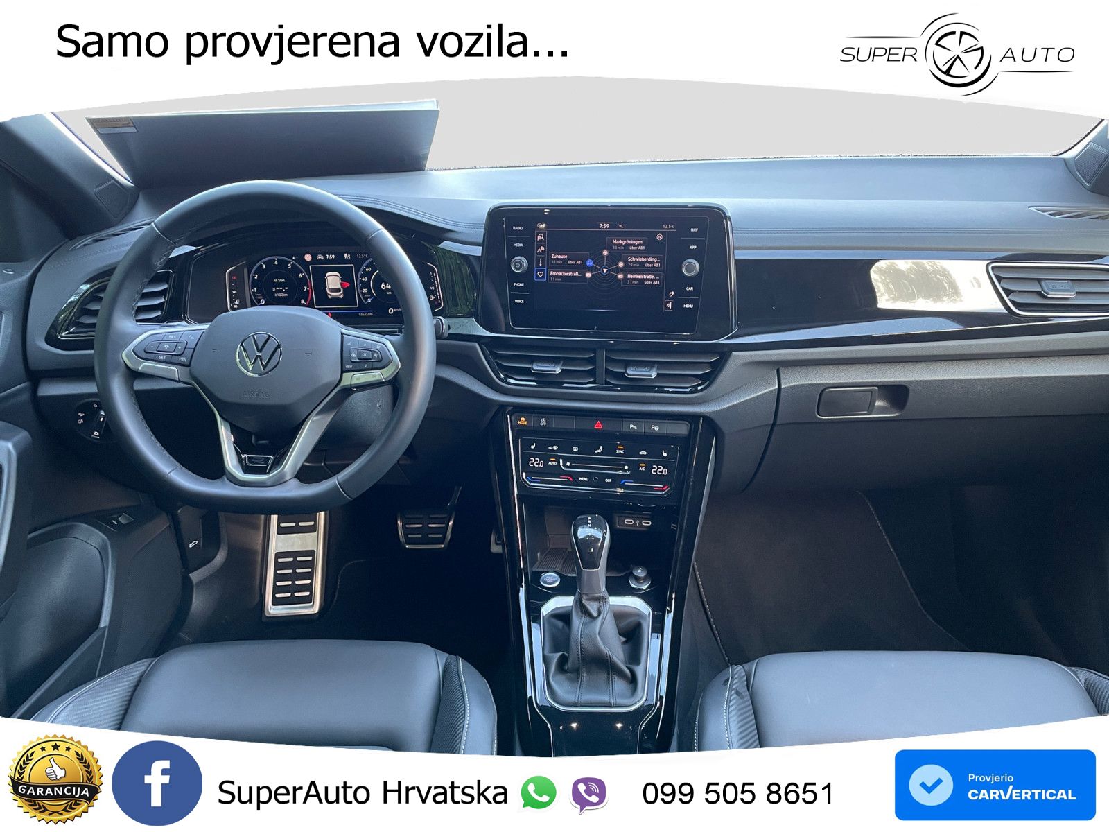 Volkswagen T-Roc 1.5 TSI (150 KS) DSG R-Line LED+GR SJED+ACC