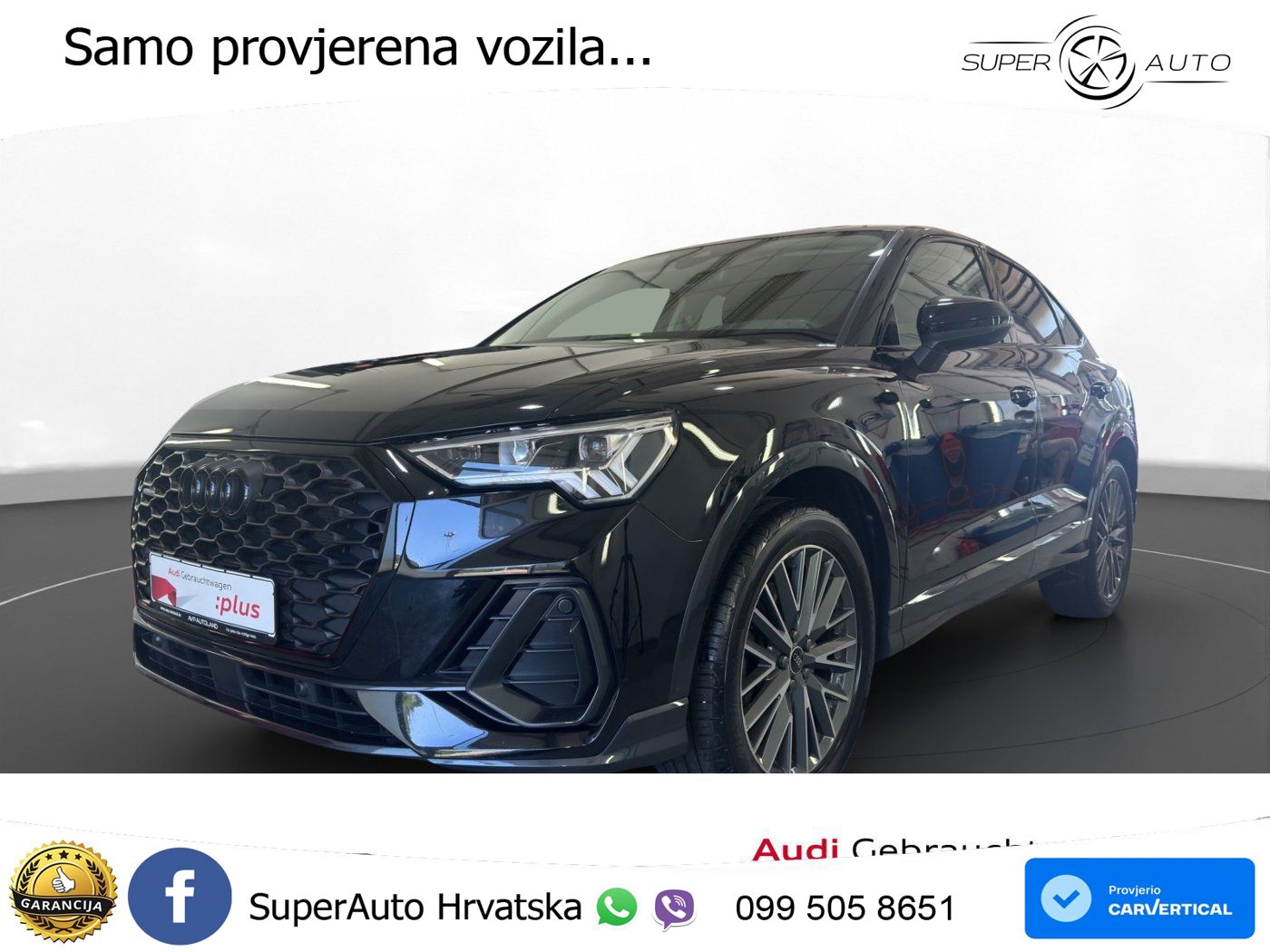 Audi Q3 II Sportback 40 TFSI (190 KS) quattro S tronic LED+GR SJED+ACC