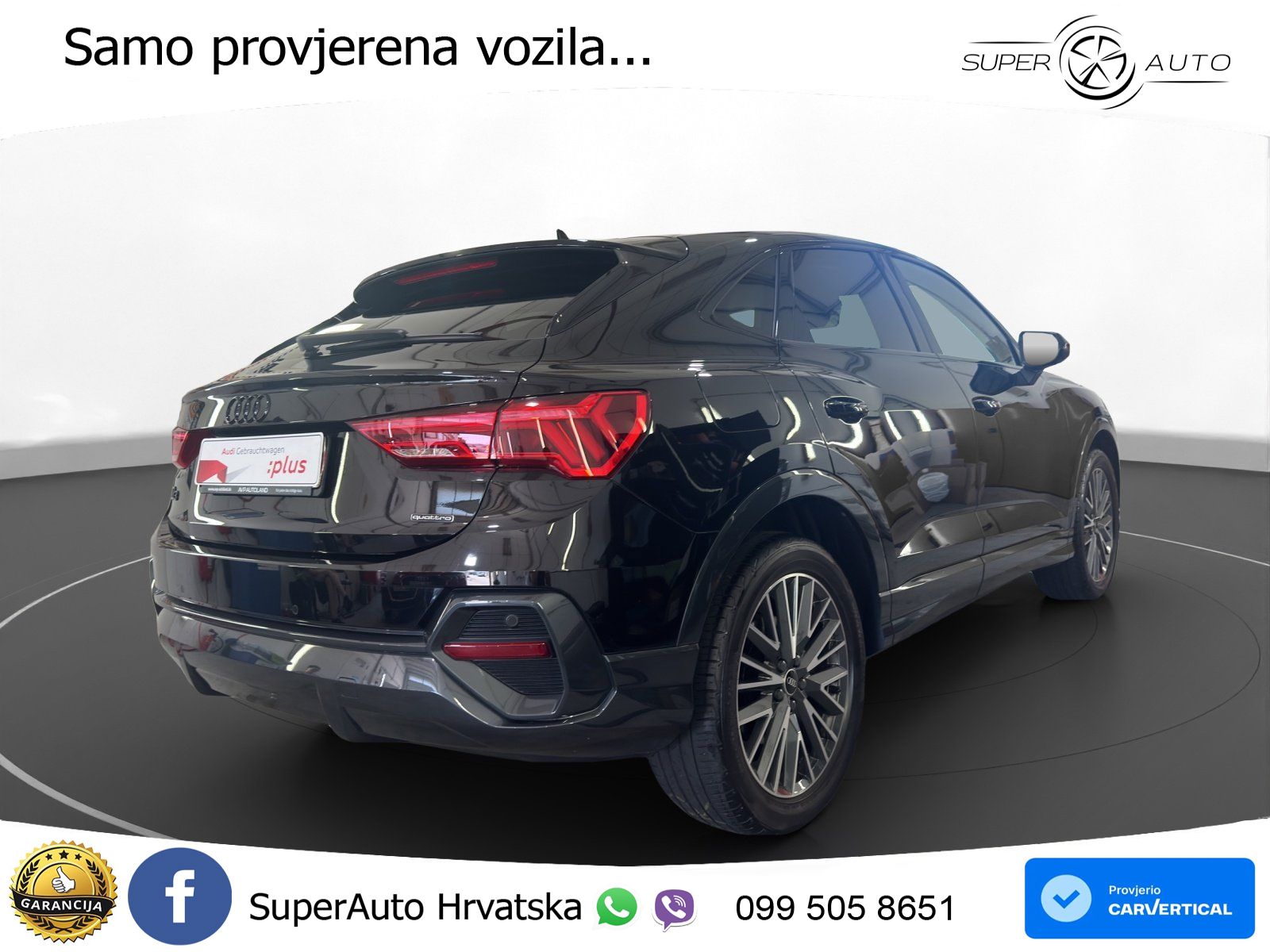 Audi Q3 II Sportback 40 TFSI (190 KS) quattro S tronic LED+GR SJED+ACC
