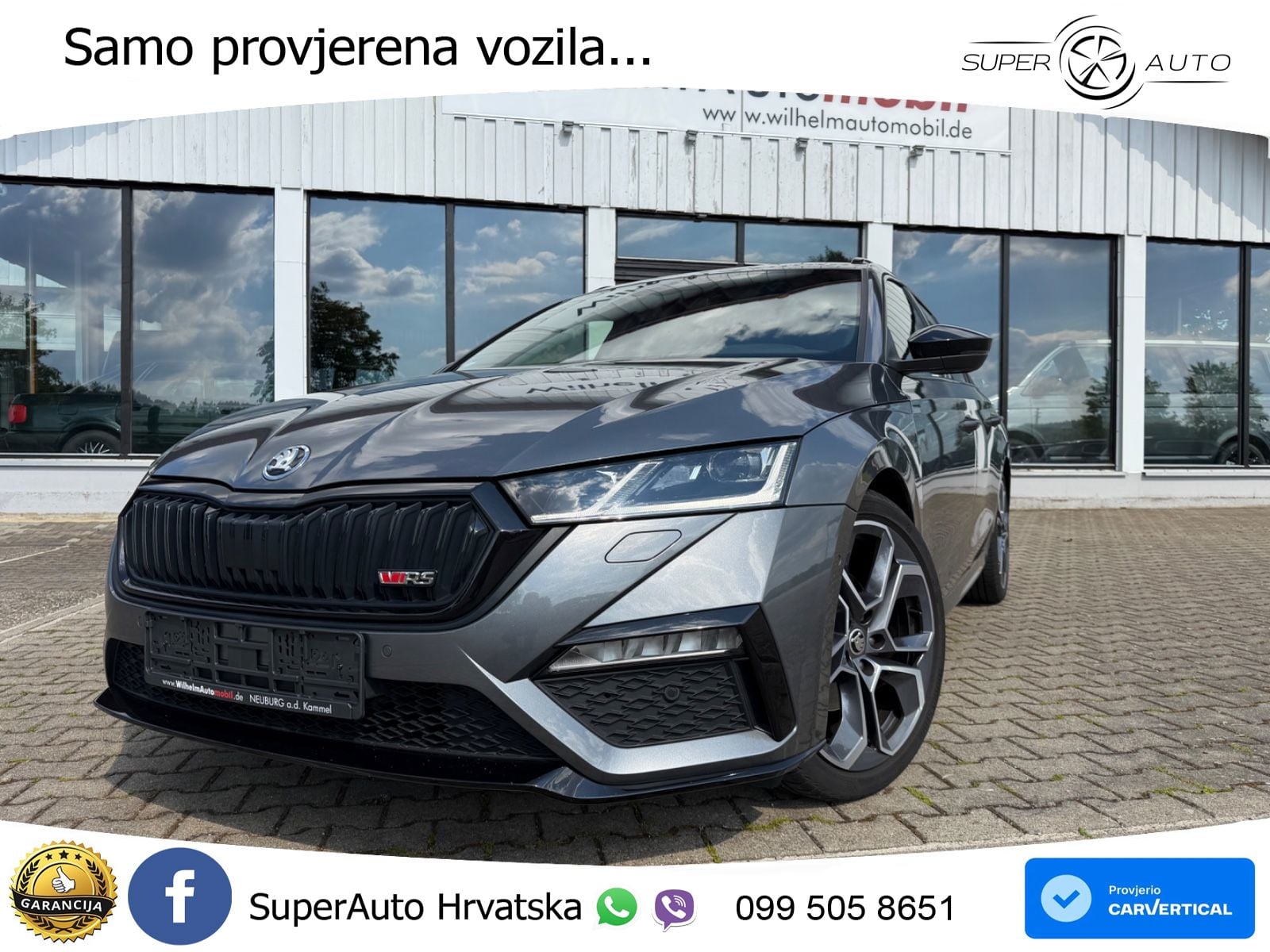 Škoda Octavia Combi RS 2.0 TDI (200 KS) 4x4 DSG LED+GR SJED+ACC