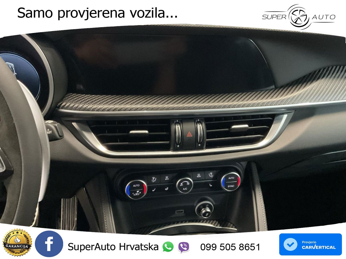 Alfa Romeo Stelvio Quadrifoglio 2.9 V6 Bi-Turbo (520 KS) Q4 Automatic LED+GR SJED+ACC