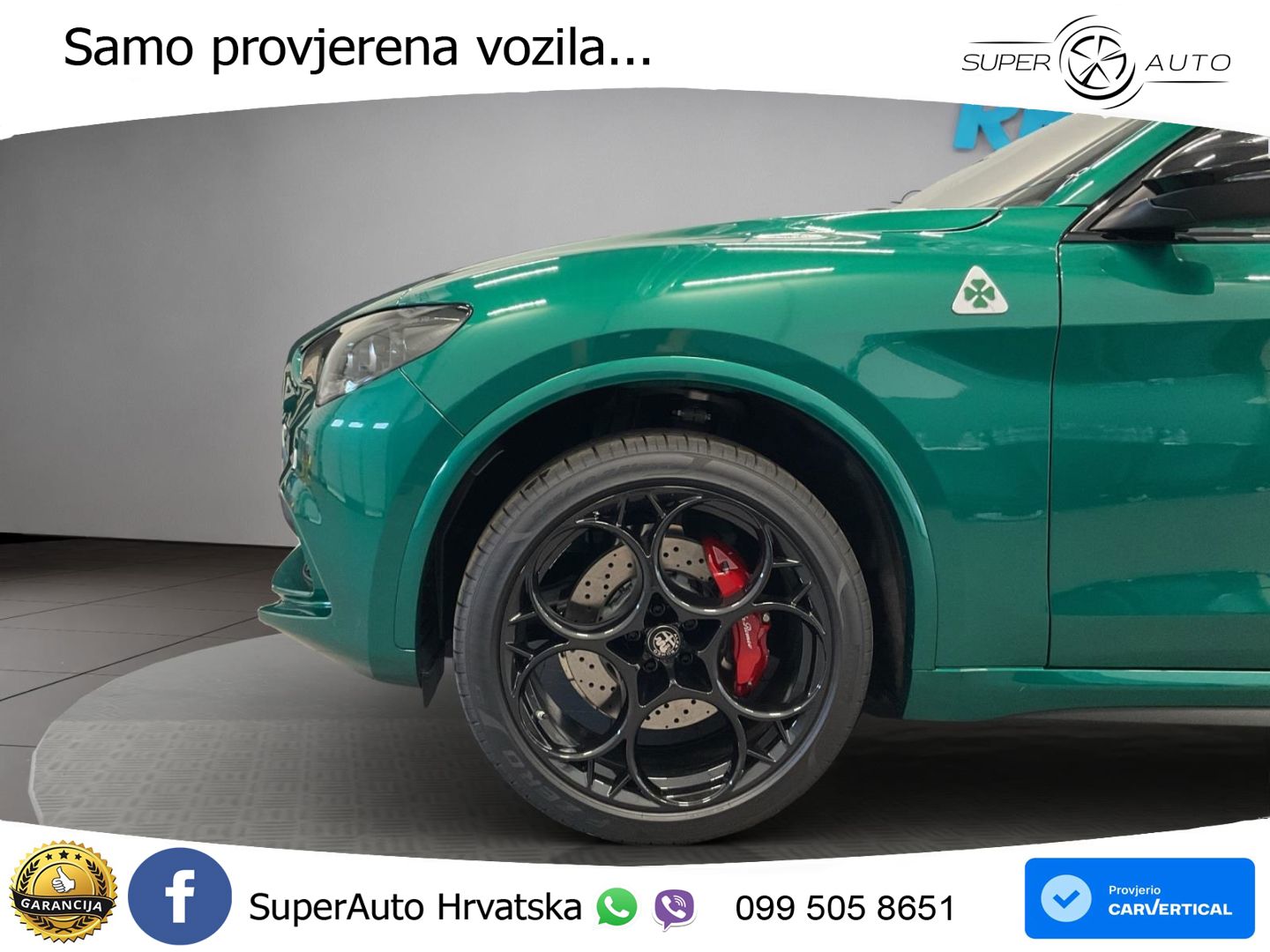 Alfa Romeo Stelvio Quadrifoglio 2.9 V6 Bi-Turbo (520 KS) Q4 Automatic LED+GR SJED+ACC