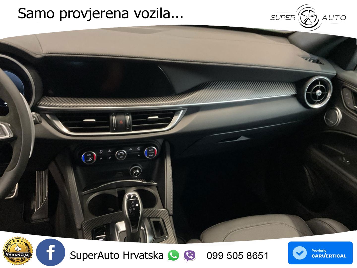 Alfa Romeo Stelvio Quadrifoglio 2.9 V6 Bi-Turbo (520 KS) Q4 Automatic LED+GR SJED+ACC