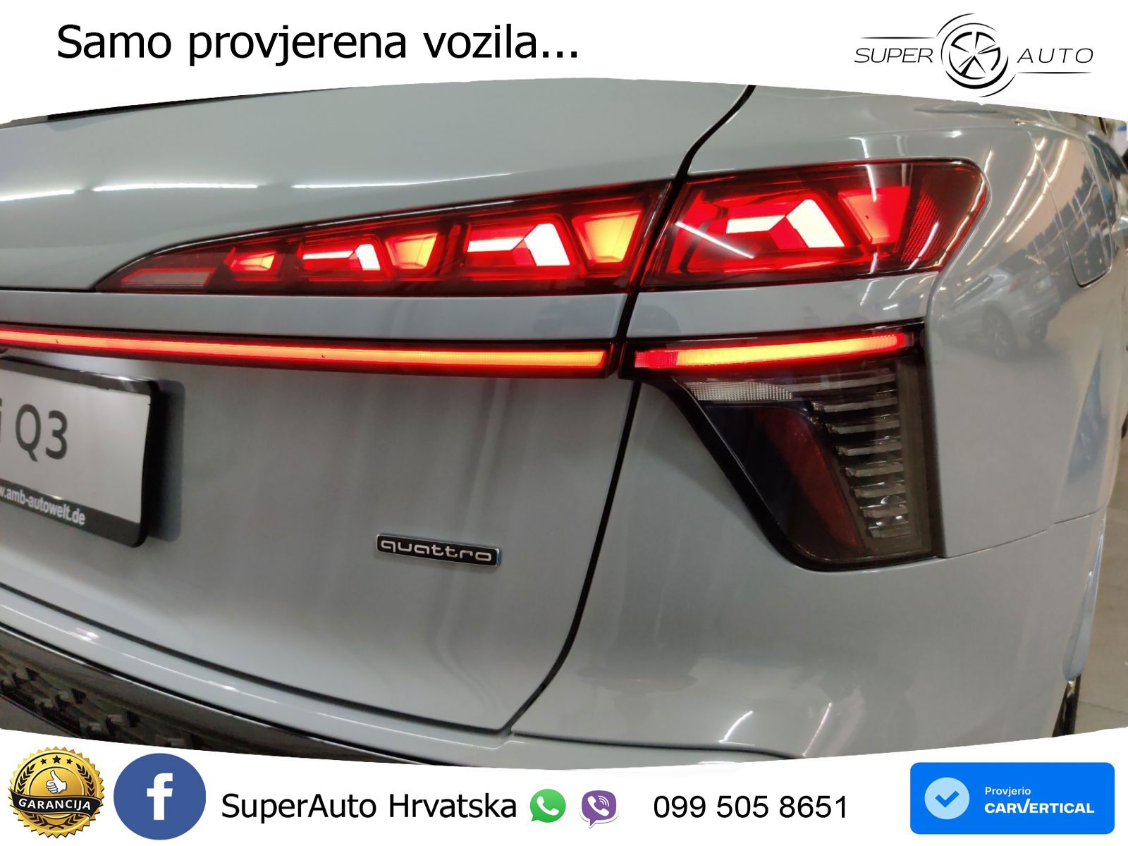 Audi Q3 2.0 TFSI (265 KS) quattro S tronic S line LED+GR SJED+ACC
