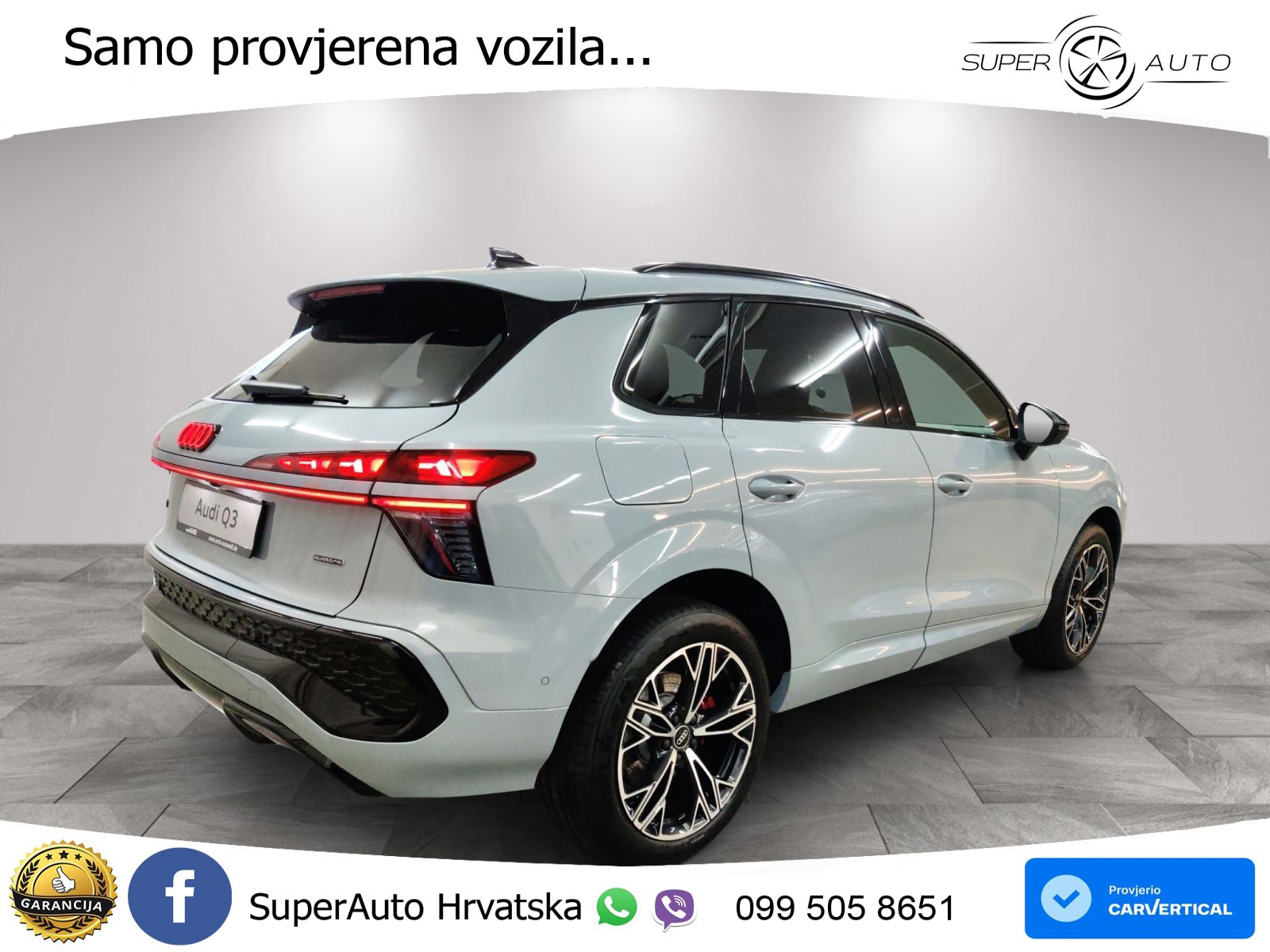 Audi Q3 2.0 TFSI (265 KS) quattro S tronic S line LED+GR SJED+ACC
