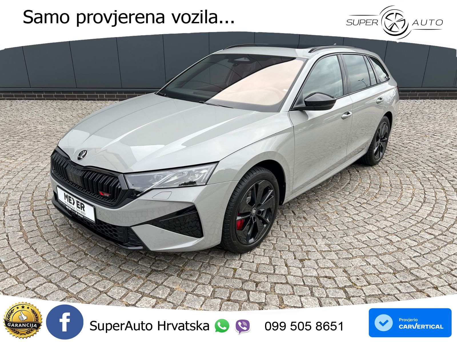 Škoda Octavia Combi RS 2.0 TSI (265 KS) DSG MATRIX+GR SJED+KAM