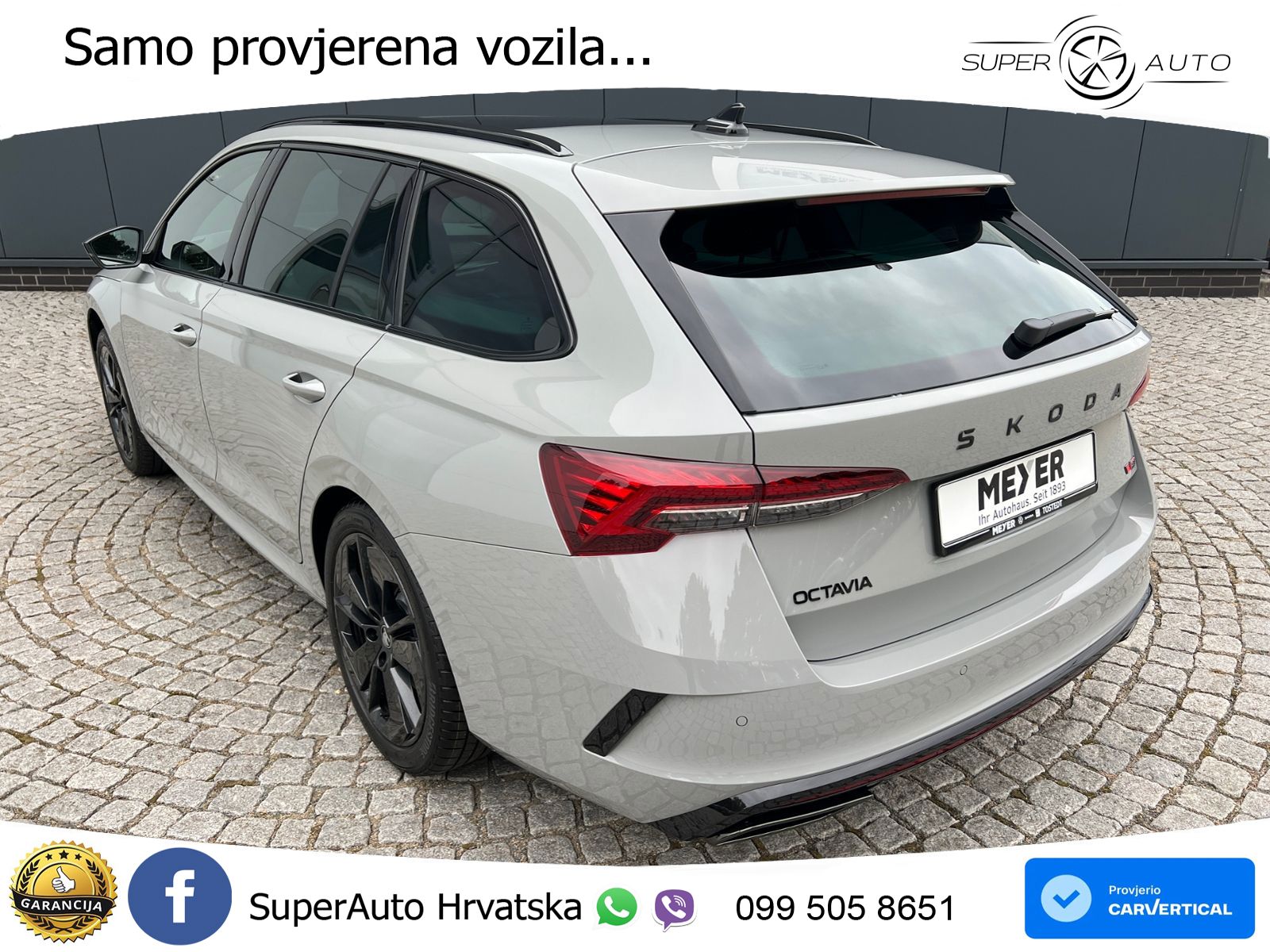 Škoda Octavia Combi RS 2.0 TSI (265 KS) DSG MATRIX+GR SJED+KAM