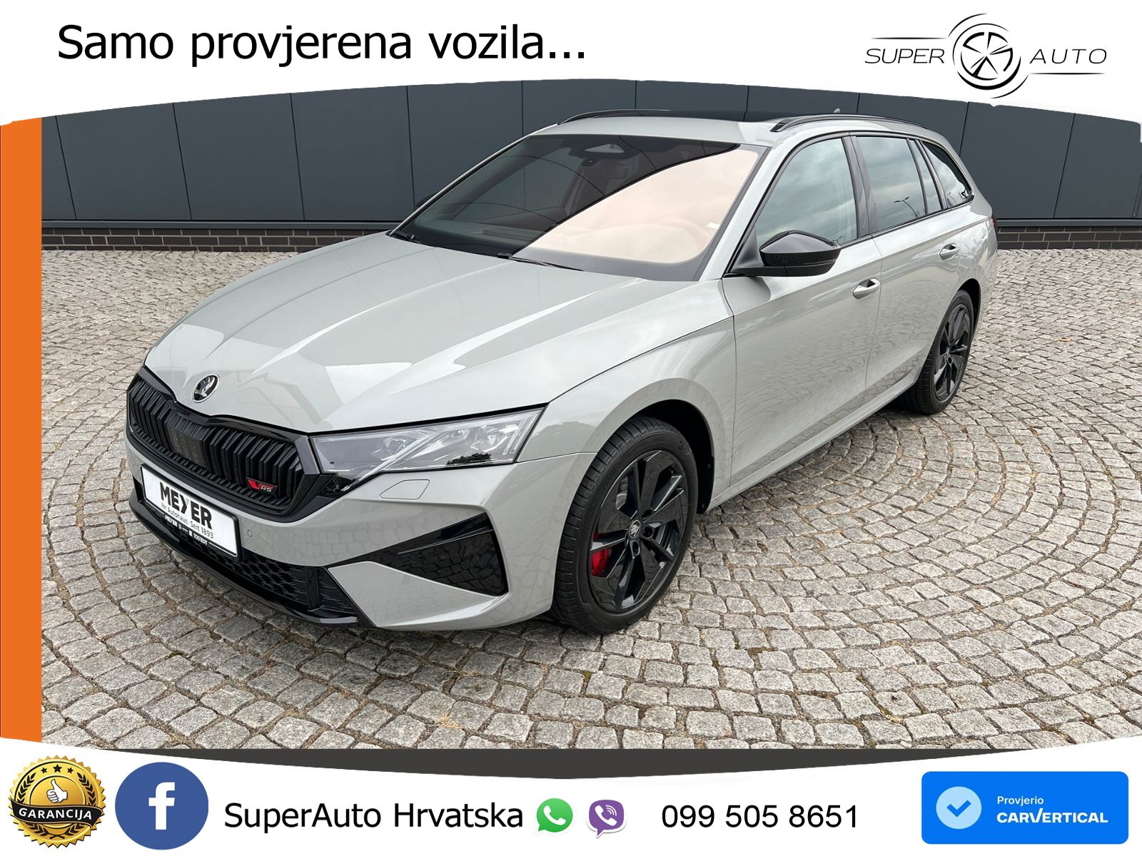 Škoda Octavia Combi RS 2.0 TSI (265 KS) DSG MATRIX+GR SJED+KAM
