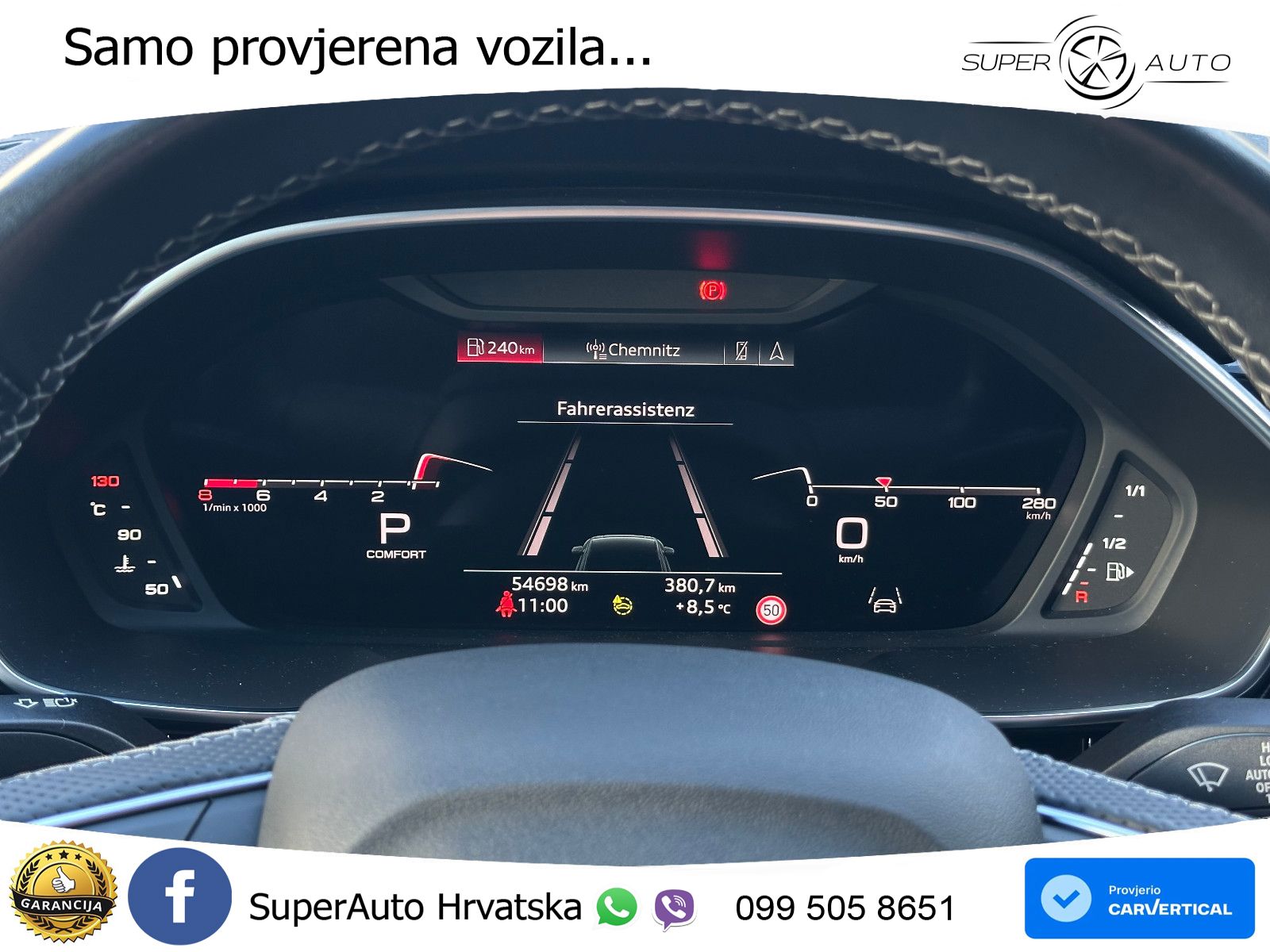Audi Q3 Sportback 40 TFSI (190 KS) quattro S tronic S line LED+GR SJED+ACC
