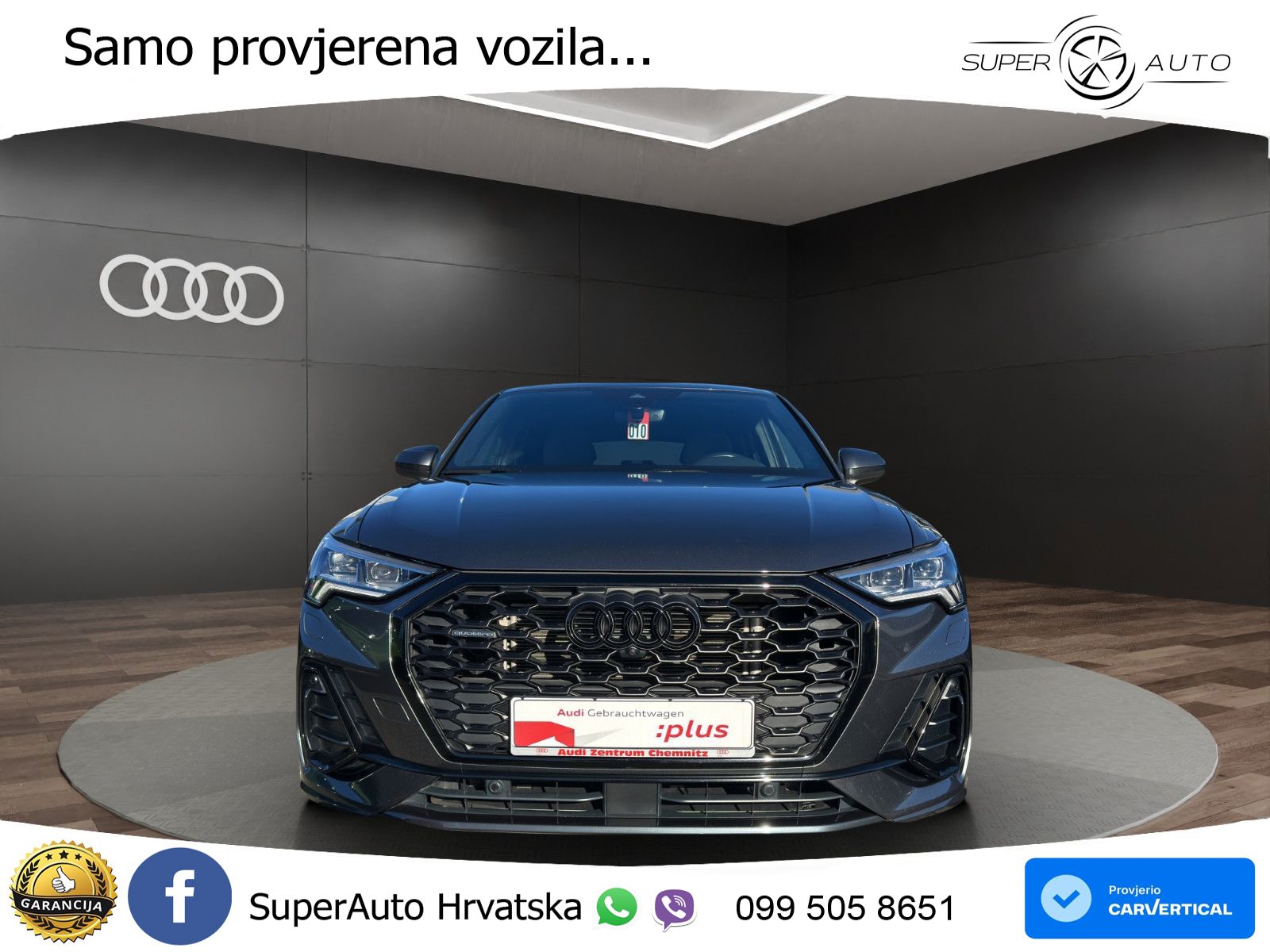 Audi Q3 Sportback 40 TFSI (190 KS) quattro S tronic S line LED+GR SJED+ACC