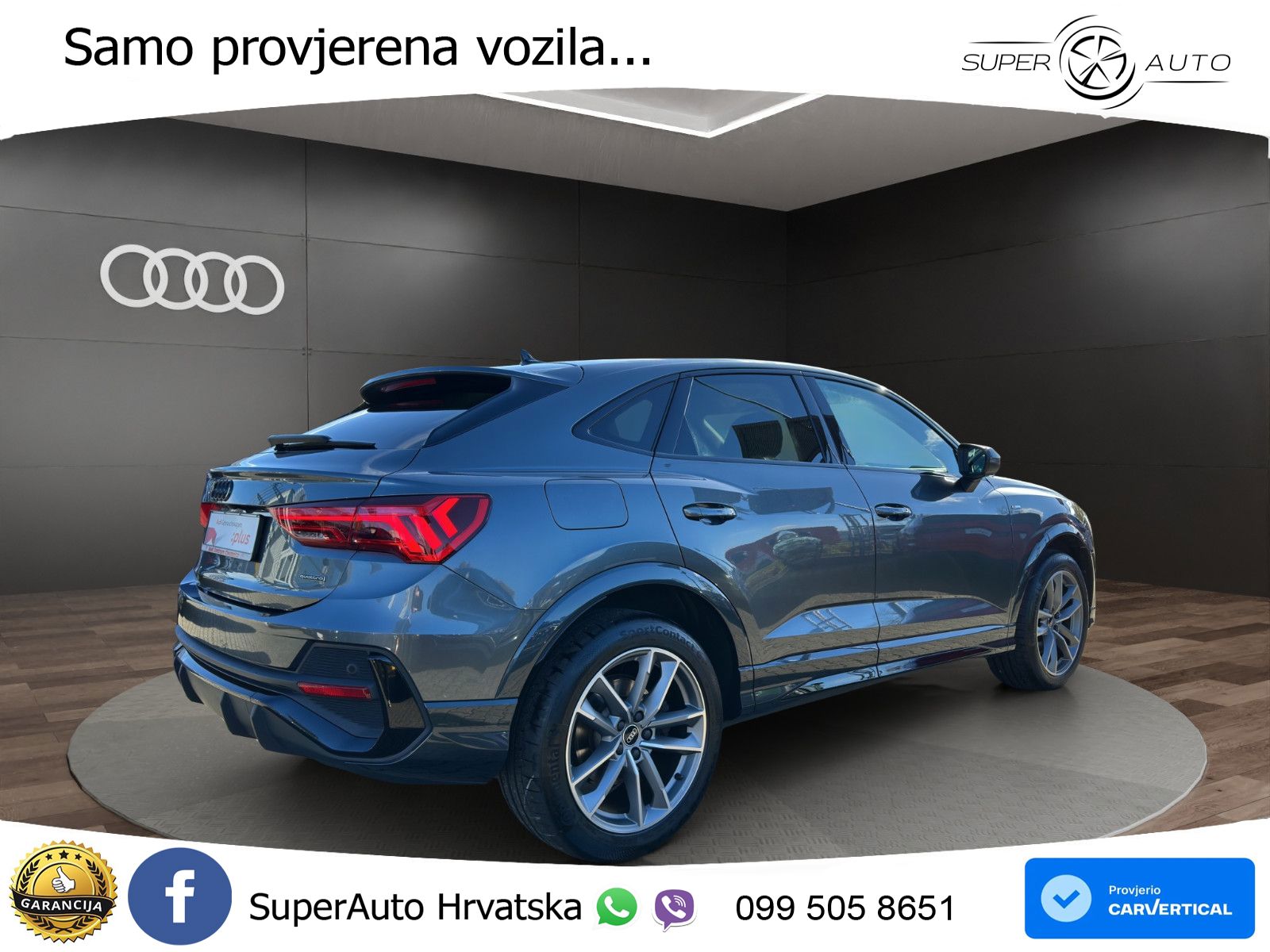 Audi Q3 Sportback 40 TFSI (190 KS) quattro S tronic S line LED+GR SJED+ACC
