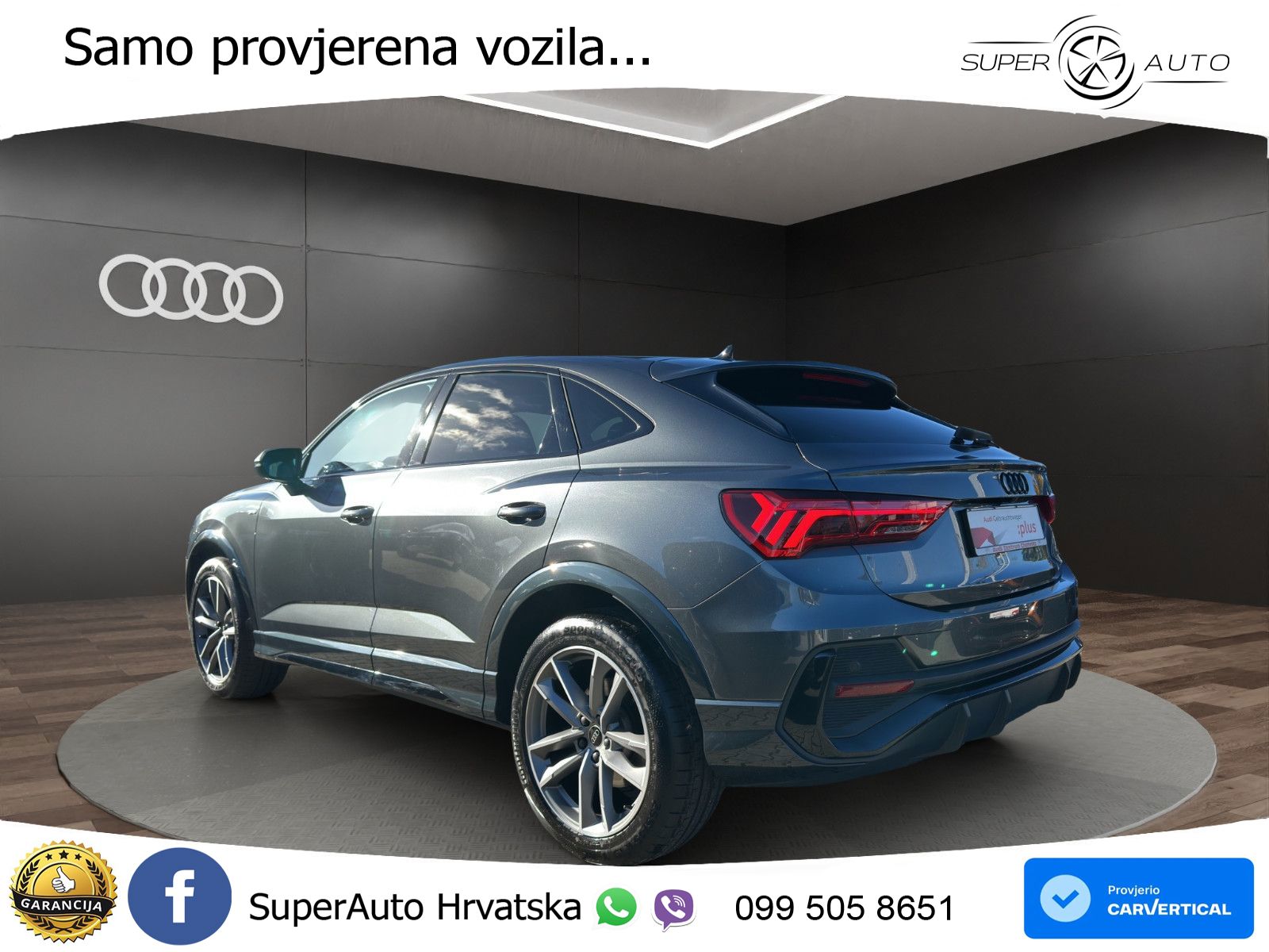 Audi Q3 Sportback 40 TFSI (190 KS) quattro S tronic S line LED+GR SJED+ACC