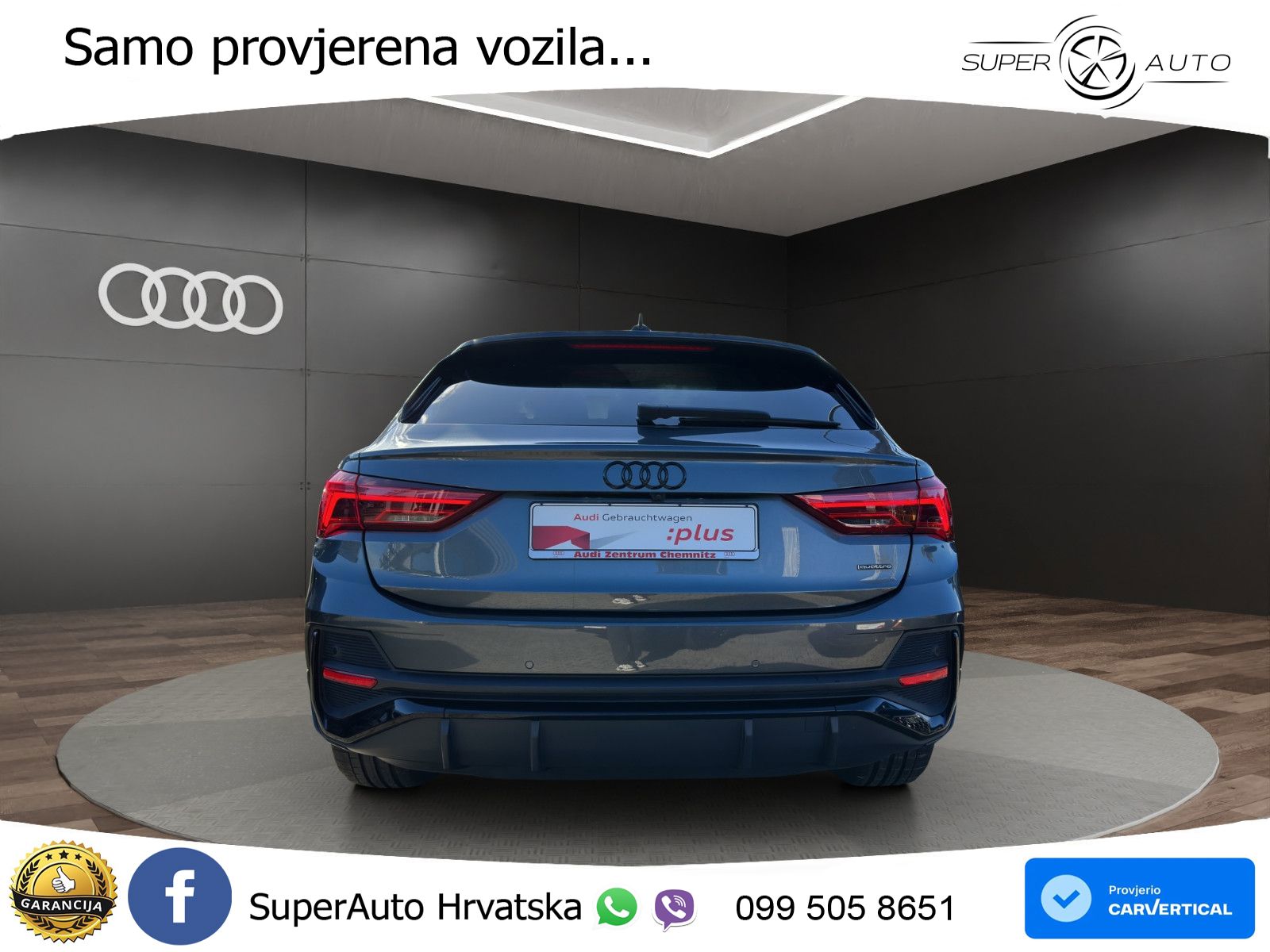 Audi Q3 Sportback 40 TFSI (190 KS) quattro S tronic S line LED+GR SJED+ACC