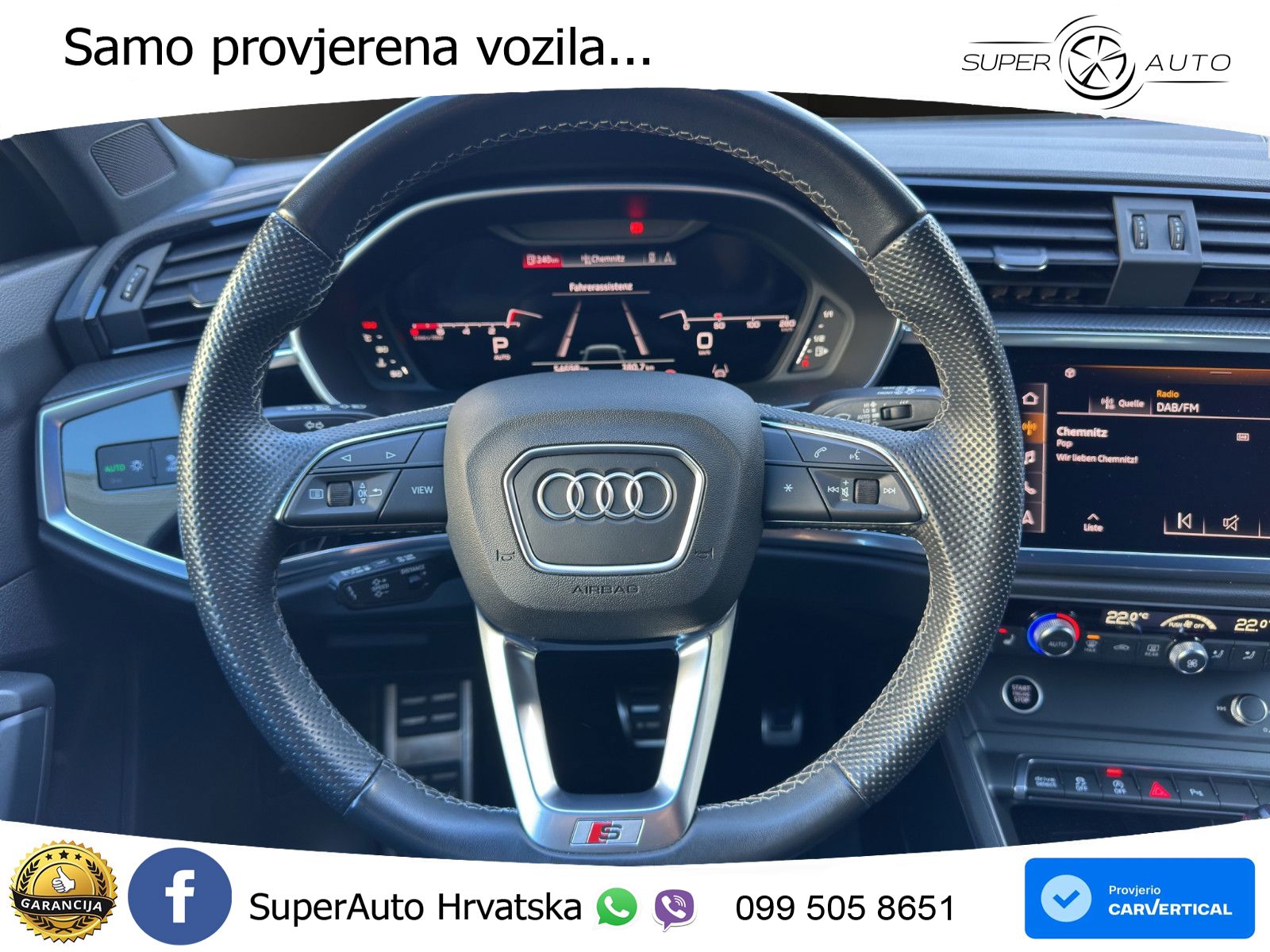 Audi Q3 Sportback 40 TFSI (190 KS) quattro S tronic S line LED+GR SJED+ACC