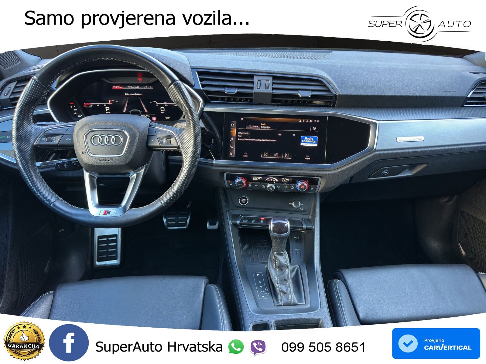 Audi Q3 Sportback 40 TFSI (190 KS) quattro S tronic S line LED+GR SJED+ACC