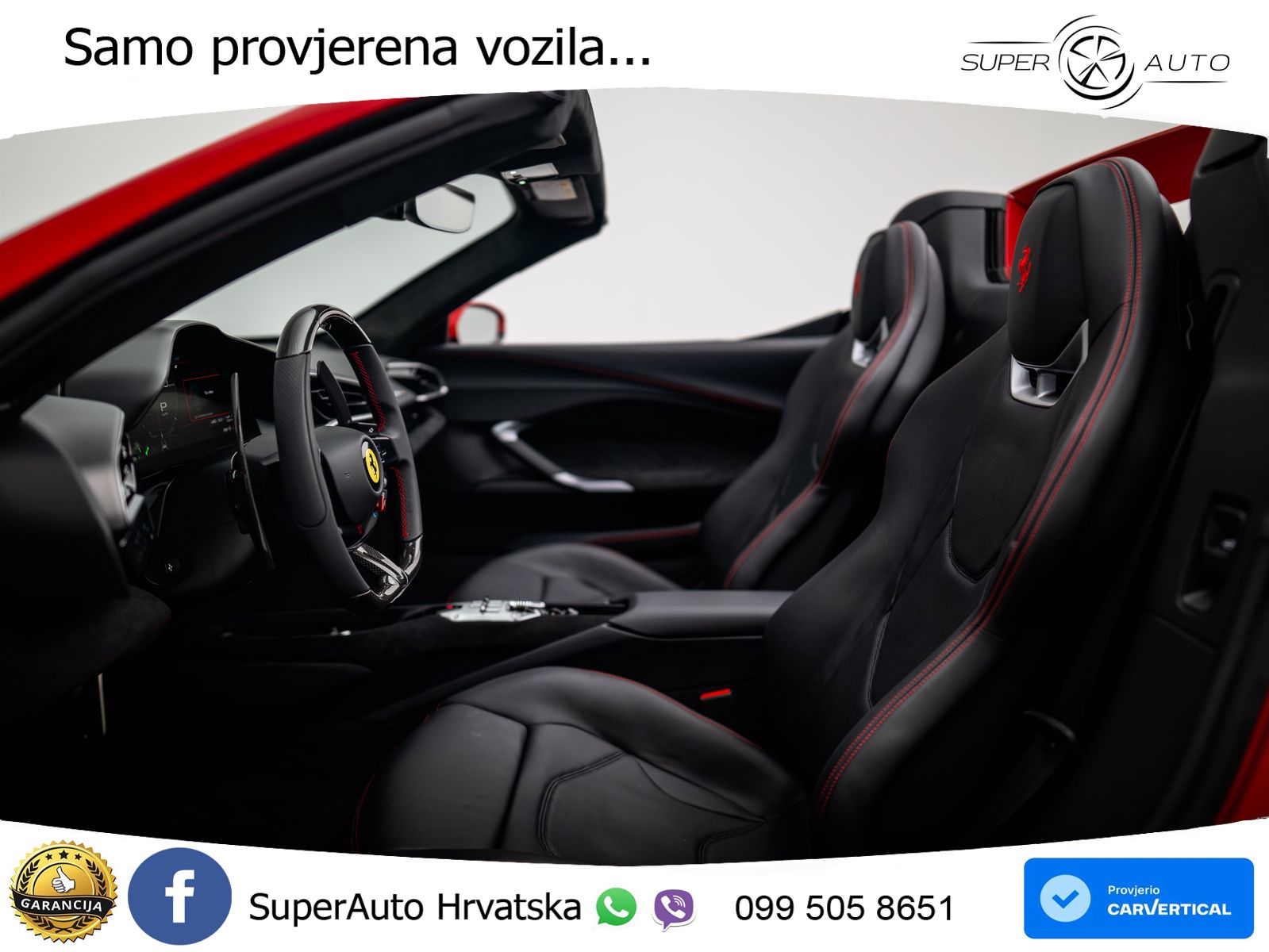 Ferrari 296 GTS 3.0 V6 (830 KS) F1 DCT LED+GR SJED+ACC
