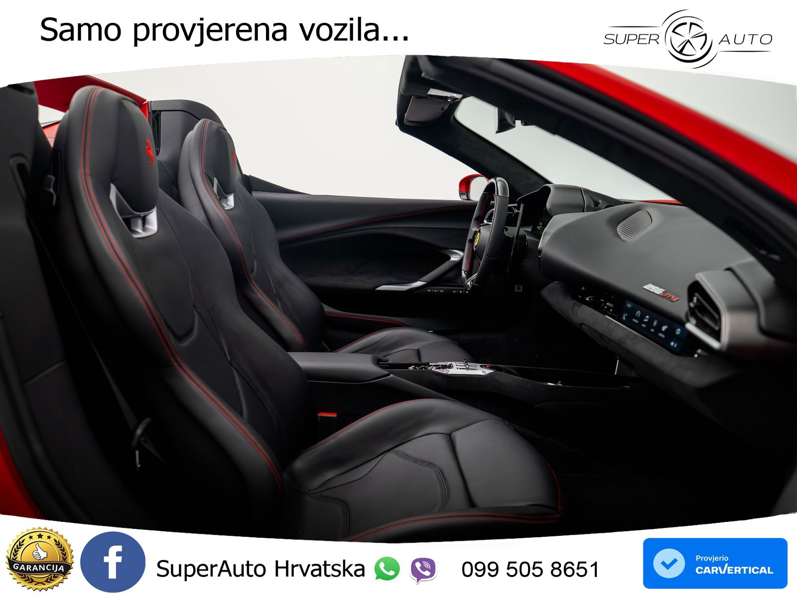 Ferrari 296 GTS 3.0 V6 (830 KS) F1 DCT LED+GR SJED+ACC
