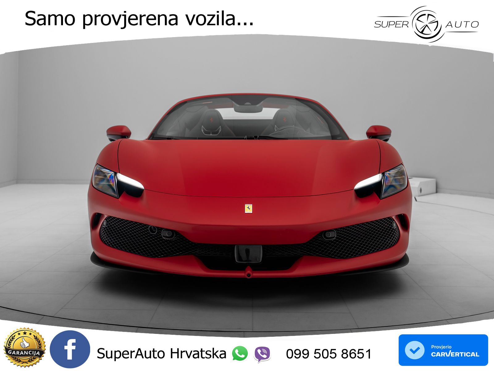 Ferrari 296 GTS 3.0 V6 (830 KS) F1 DCT LED+GR SJED+ACC