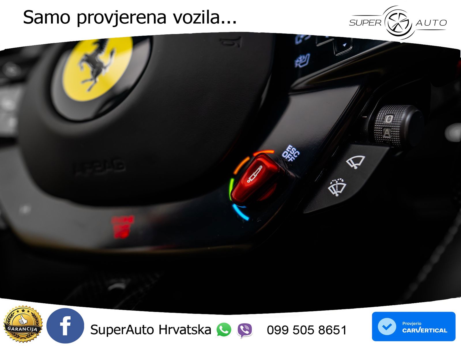 Ferrari 296 GTS 3.0 V6 (830 KS) F1 DCT LED+GR SJED+ACC