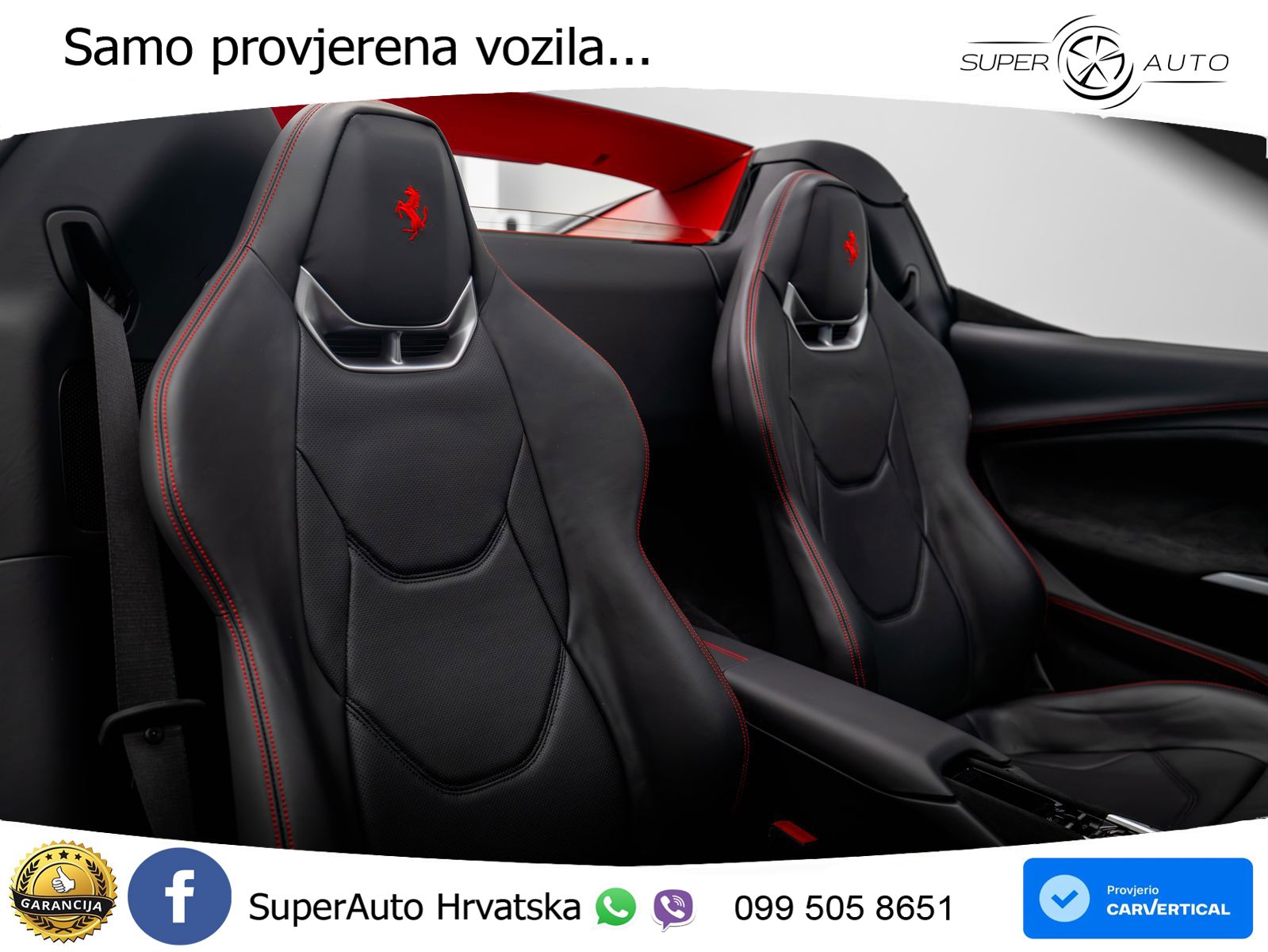 Ferrari 296 GTS 3.0 V6 (830 KS) F1 DCT LED+GR SJED+ACC
