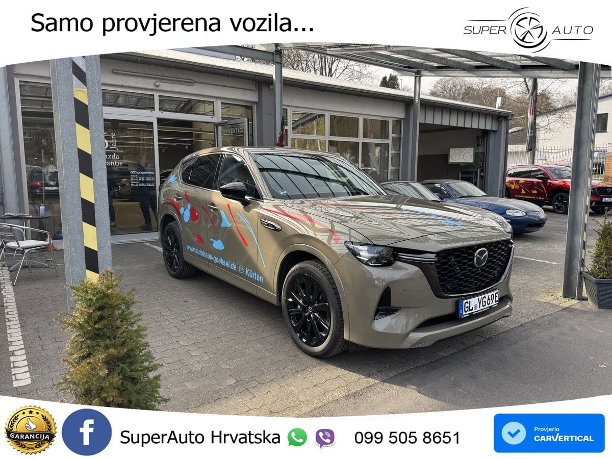 Mazda CX-60 2.5 e-Skyactiv (328 KS) AWD Automatic ACC+HEAD+4xGR SJED+360+PANO
