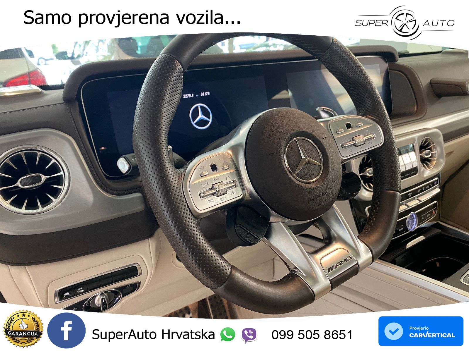Mercedes AMG G 63 Long V8 (585 KS) 4MATIC 9G-TRONIC AMG SPEEDSHIFT PLUS LED+GR SJED+ACC