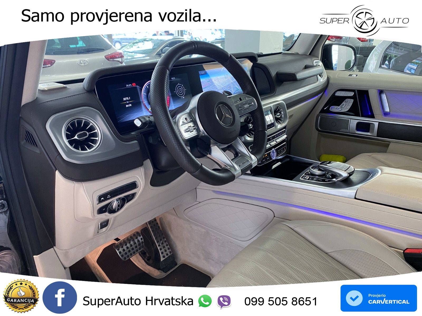 Mercedes AMG G 63 Long V8 (585 KS) 4MATIC 9G-TRONIC AMG SPEEDSHIFT PLUS LED+GR SJED+ACC