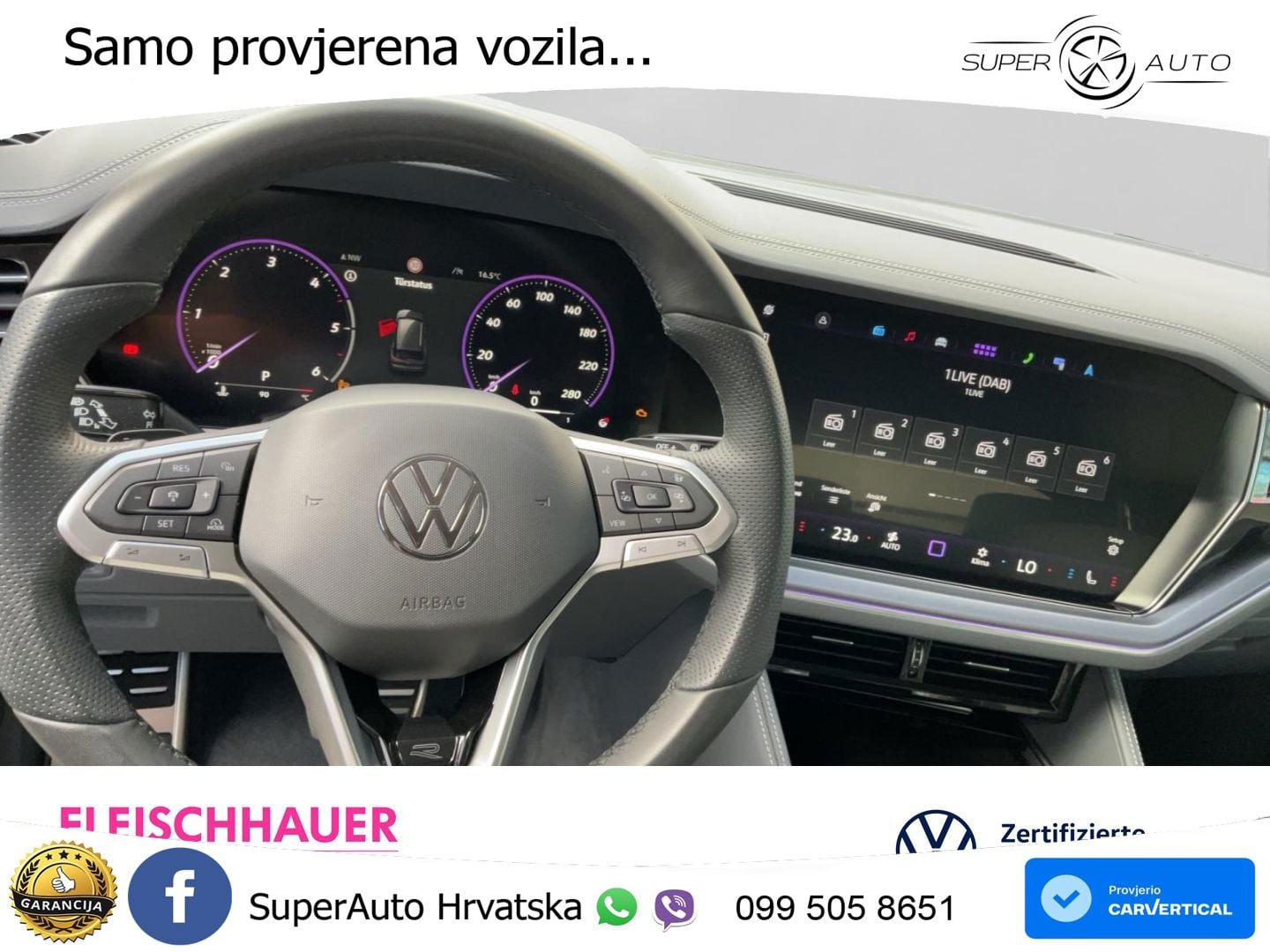 Volkswagen Touareg 3.0 V6 TDI (286 KS) 4MOTION Tiptronic ZRAČNI+ACC+4xGR SJED+KAM