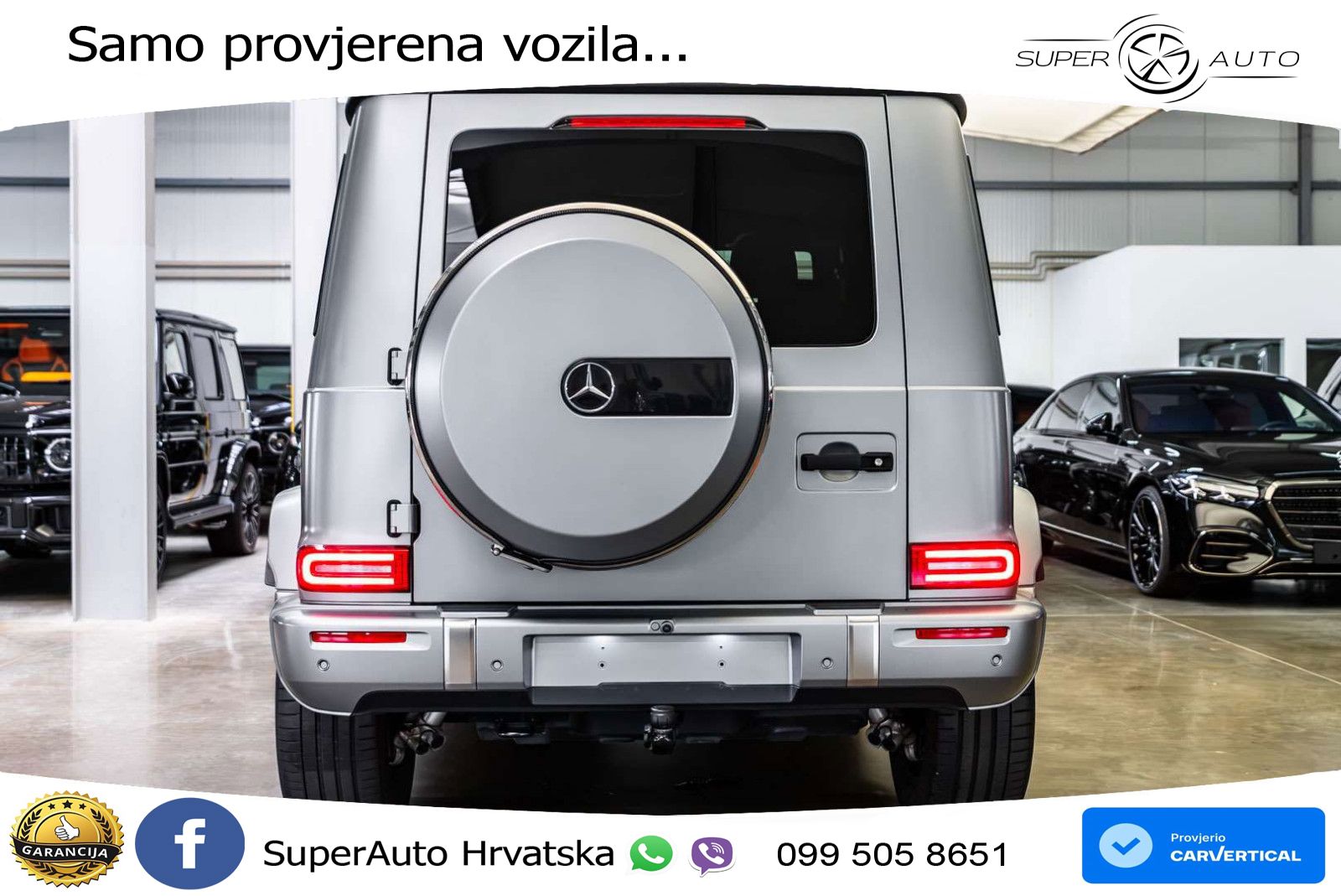 Mercedes G 450d Long (367 KS) 4MATIC 9G-TRONIC AMG ACC+GR SJED+360+PANO