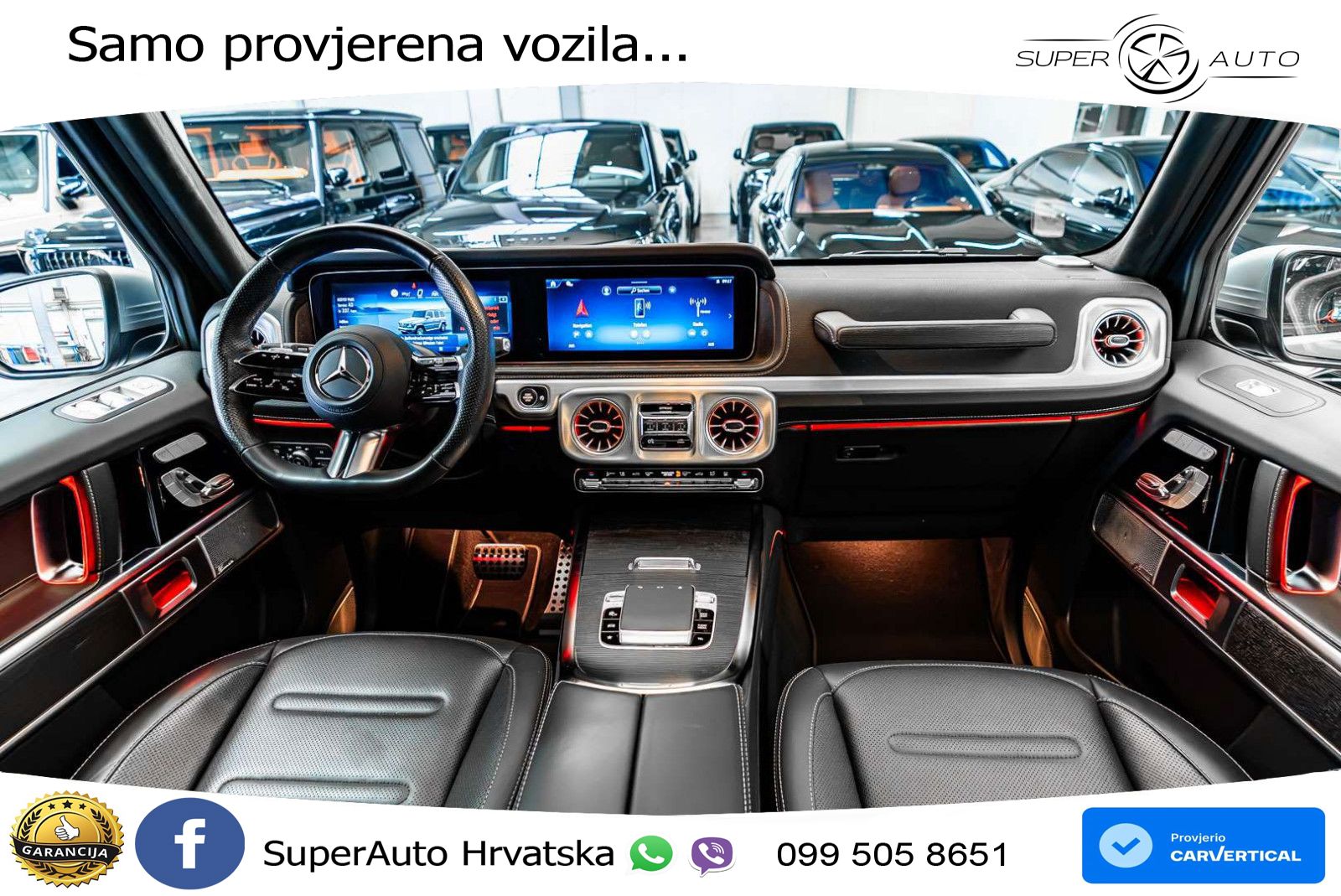 Mercedes G 450d Long (367 KS) 4MATIC 9G-TRONIC AMG ACC+GR SJED+360+PANO