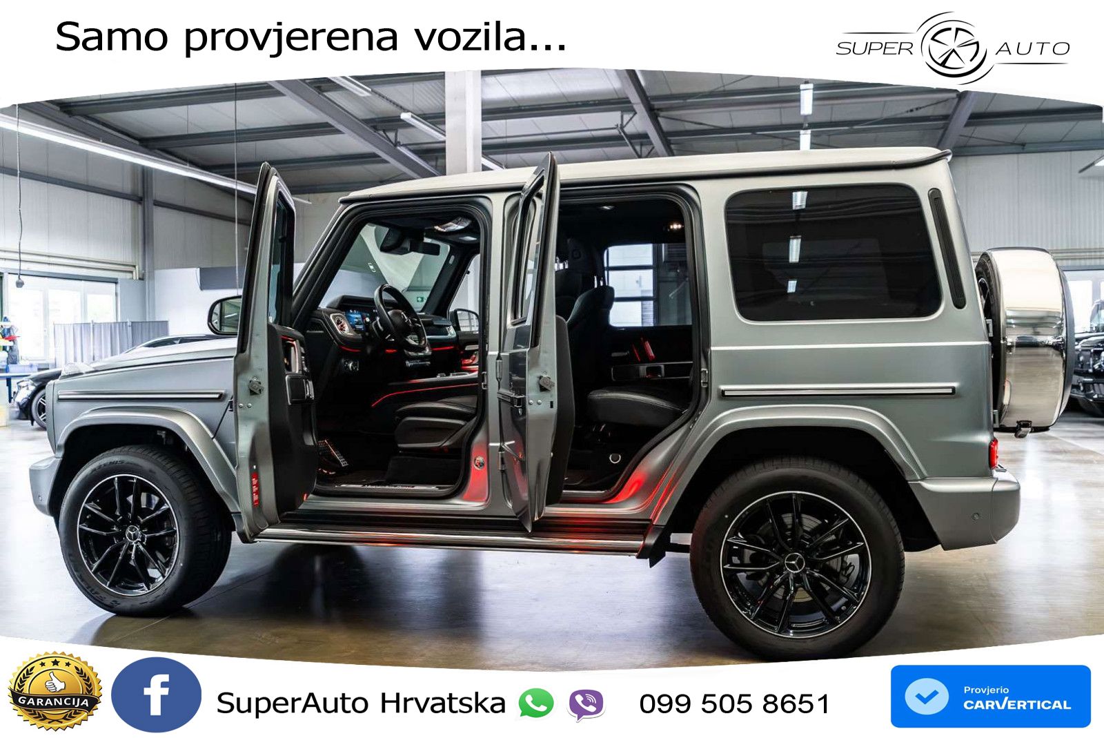 Mercedes G 450d Long (367 KS) 4MATIC 9G-TRONIC AMG ACC+GR SJED+360+PANO