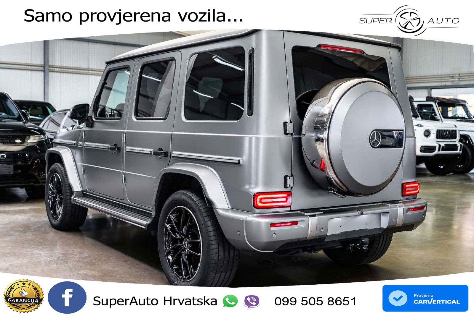 Mercedes G 450d Long (367 KS) 4MATIC 9G-TRONIC AMG ACC+GR SJED+360+PANO