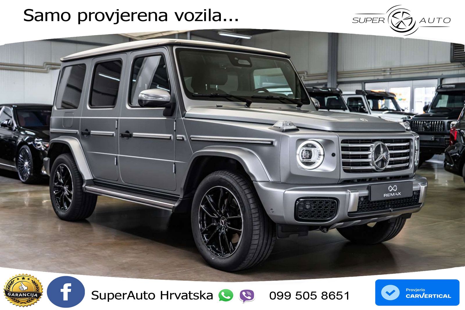 Mercedes G 450d Long (367 KS) 4MATIC 9G-TRONIC AMG ACC+GR SJED+360+PANO