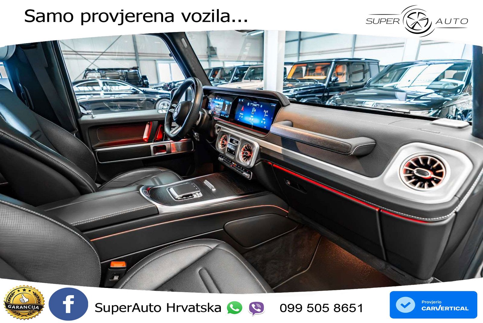 Mercedes G 450d Long (367 KS) 4MATIC 9G-TRONIC AMG ACC+GR SJED+360+PANO