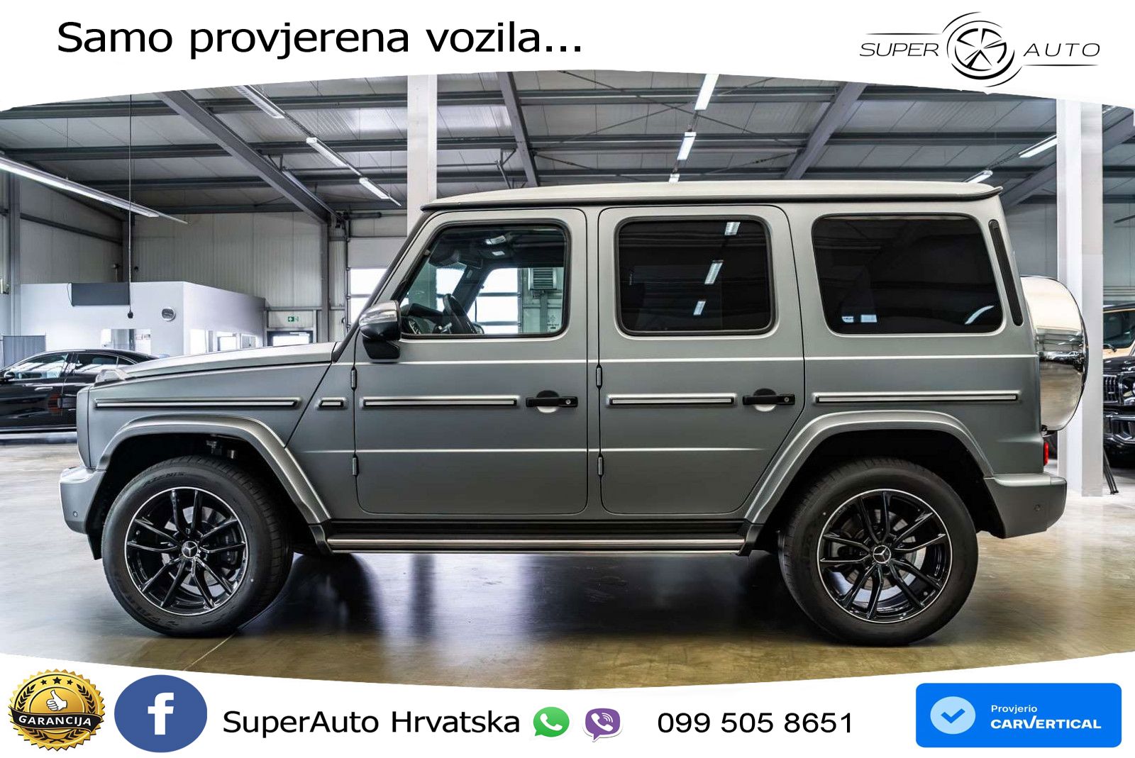Mercedes G 450d Long (367 KS) 4MATIC 9G-TRONIC AMG ACC+GR SJED+360+PANO