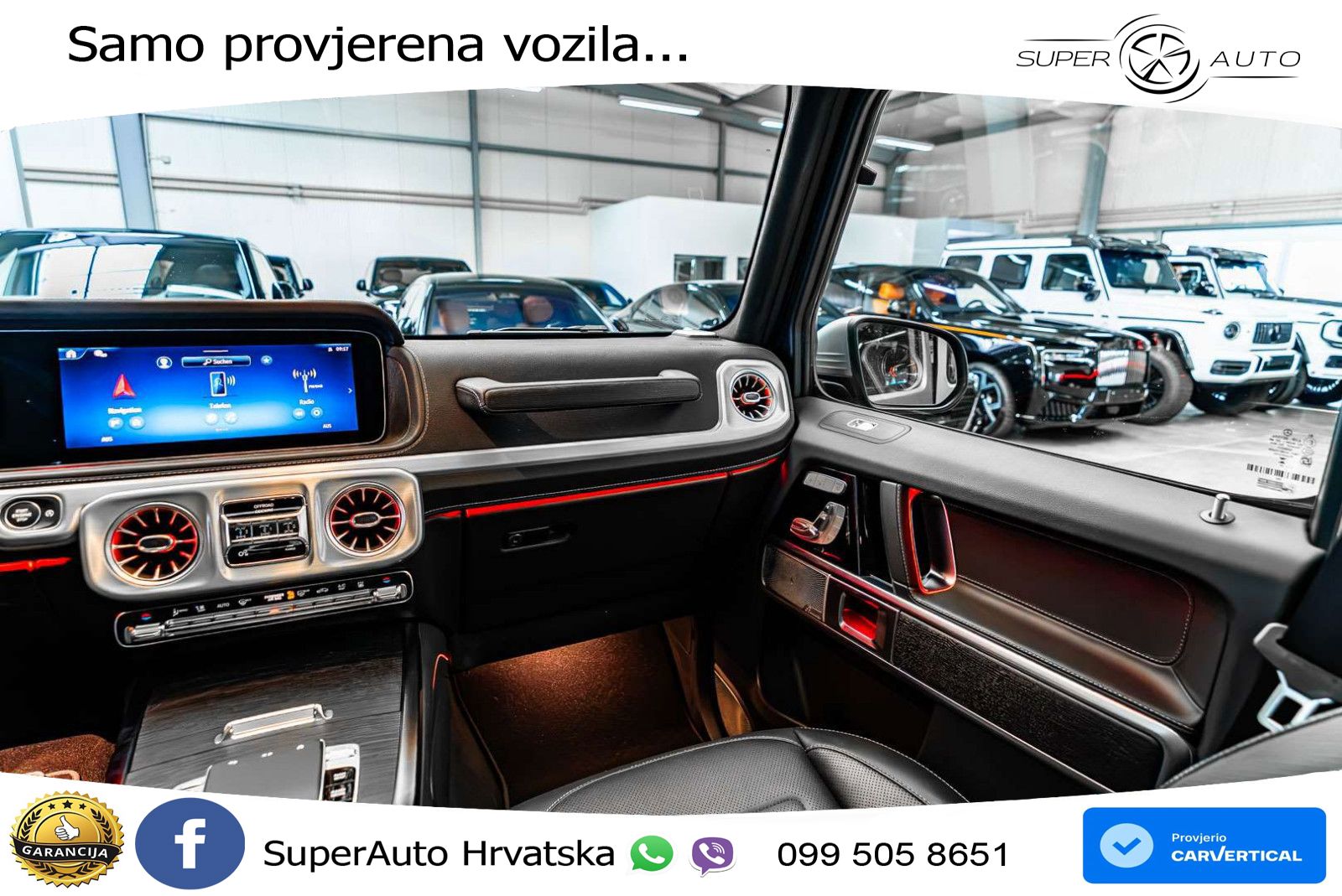Mercedes G 450d Long (367 KS) 4MATIC 9G-TRONIC AMG ACC+GR SJED+360+PANO