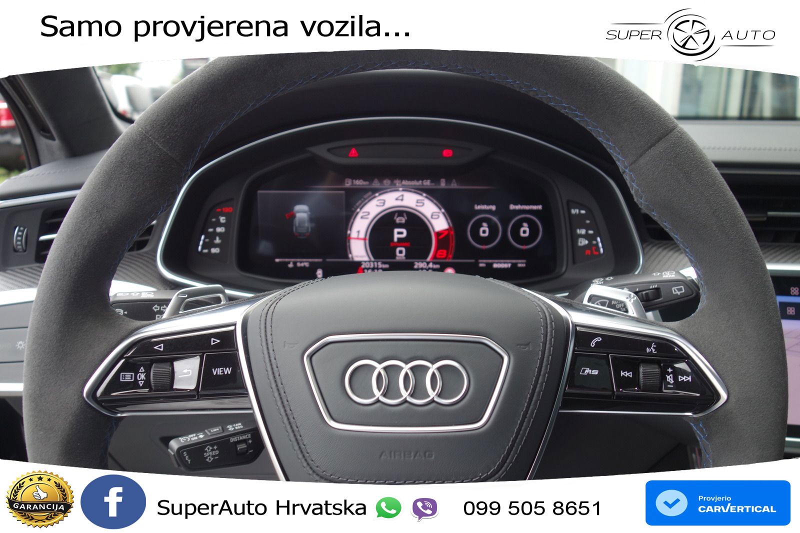 Audi RS6 Avant 4.0 TFSI V8 performance (630 KS)  quattro tiptronic LED+GR SJED+ACC