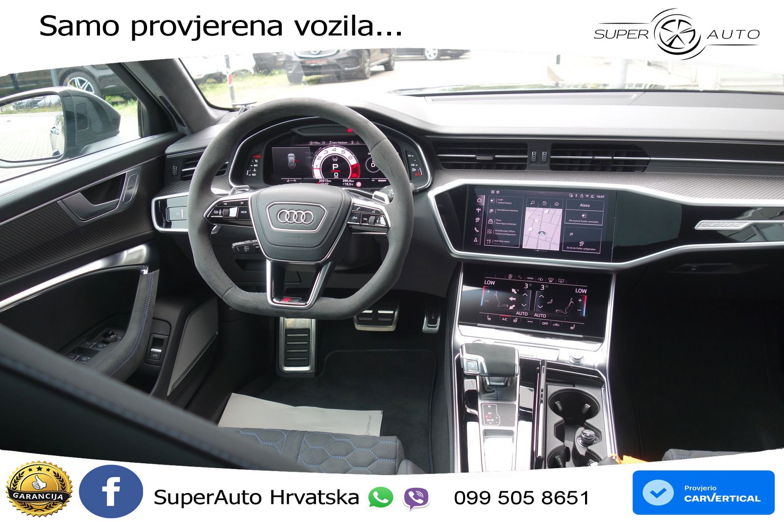 Audi RS6 Avant 4.0 TFSI V8 performance (630 KS)  quattro tiptronic LED+GR SJED+ACC