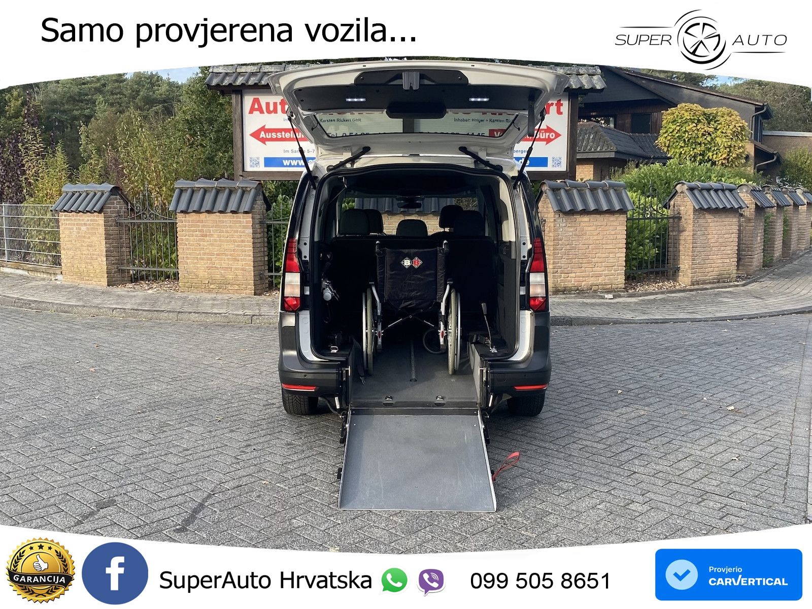 Volkswagen Caddy Maxi Rollstuhlgerecht | Kamera | APP-Conne 102 KS