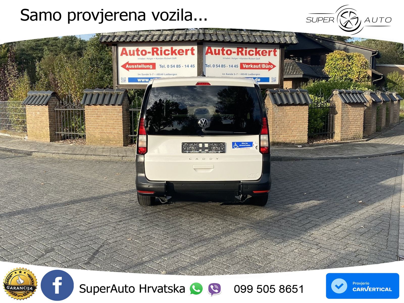 Volkswagen Caddy Maxi Rollstuhlgerecht | Kamera | APP-Conne 102 KS