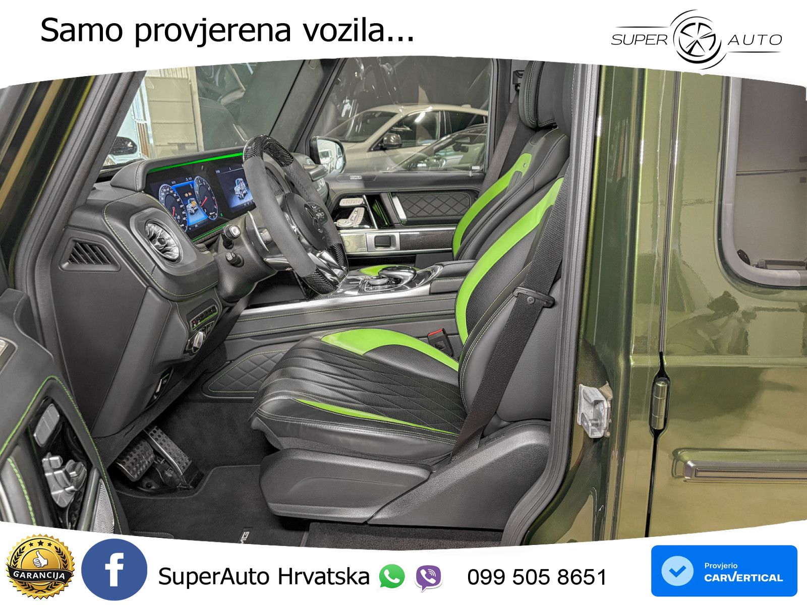 Mercedes AMG G 63 Long V8 (585 KS) 4MATIC 9G-TRONIC AMG SPEEDSHIFT TCT Manufaktur ZRAČNI+ACC+GR SJED+360+PANO