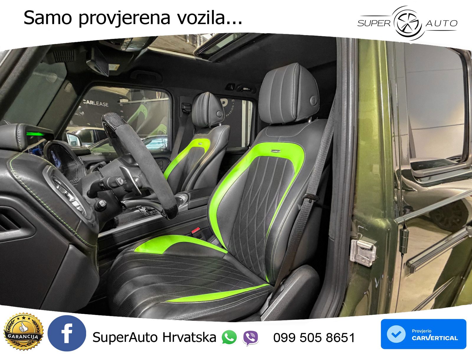 Mercedes AMG G 63 Long V8 (585 KS) 4MATIC 9G-TRONIC AMG SPEEDSHIFT TCT Manufaktur ZRAČNI+ACC+GR SJED+360+PANO