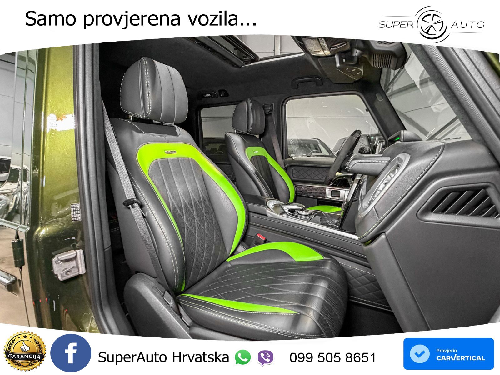 Mercedes AMG G 63 Long V8 (585 KS) 4MATIC 9G-TRONIC AMG SPEEDSHIFT TCT Manufaktur ZRAČNI+ACC+GR SJED+360+PANO