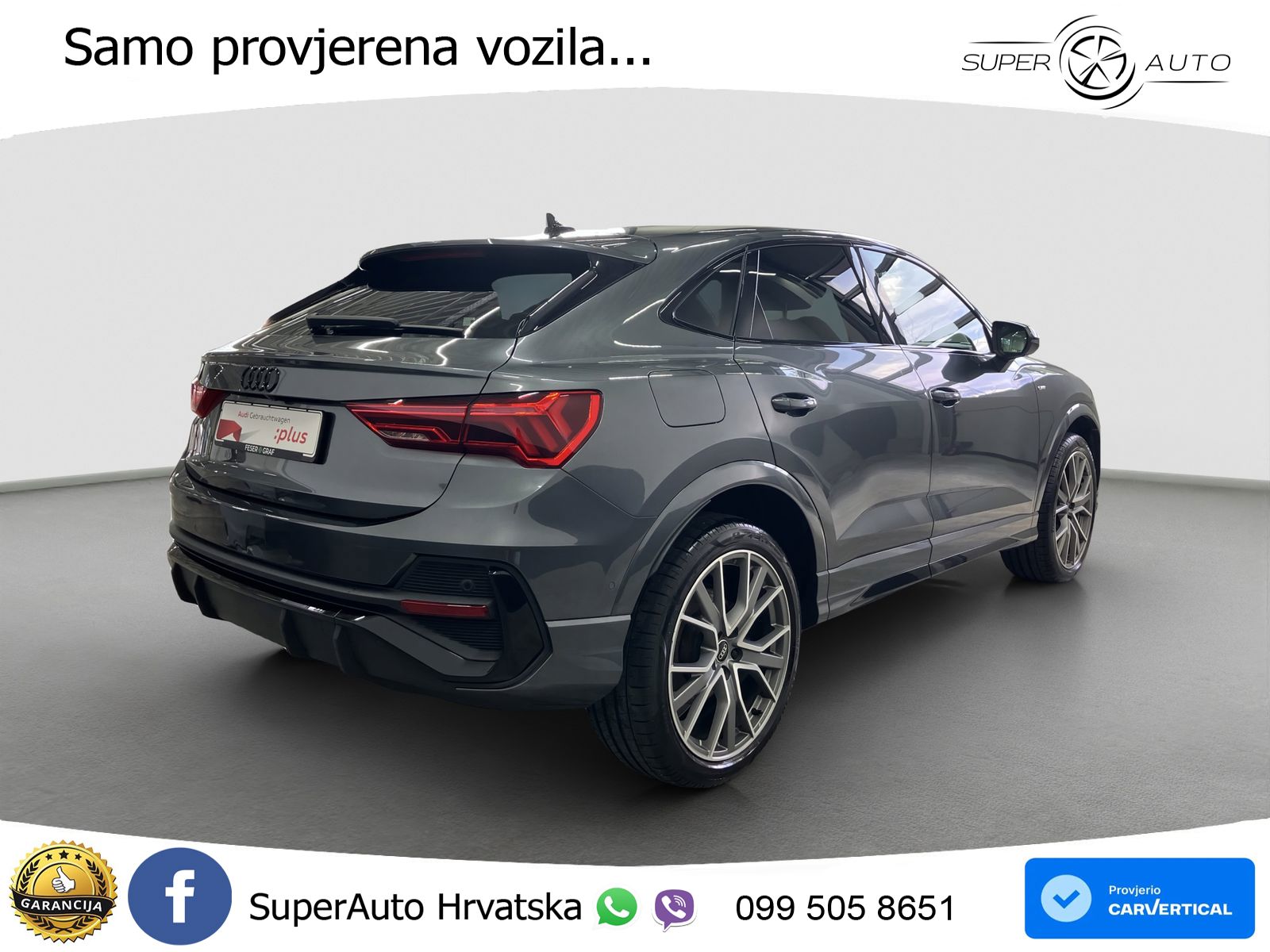 Audi Q3 Sportback 45 TFSIe (245 KS) S tronic S line ACC+GR SJED+360+PANO